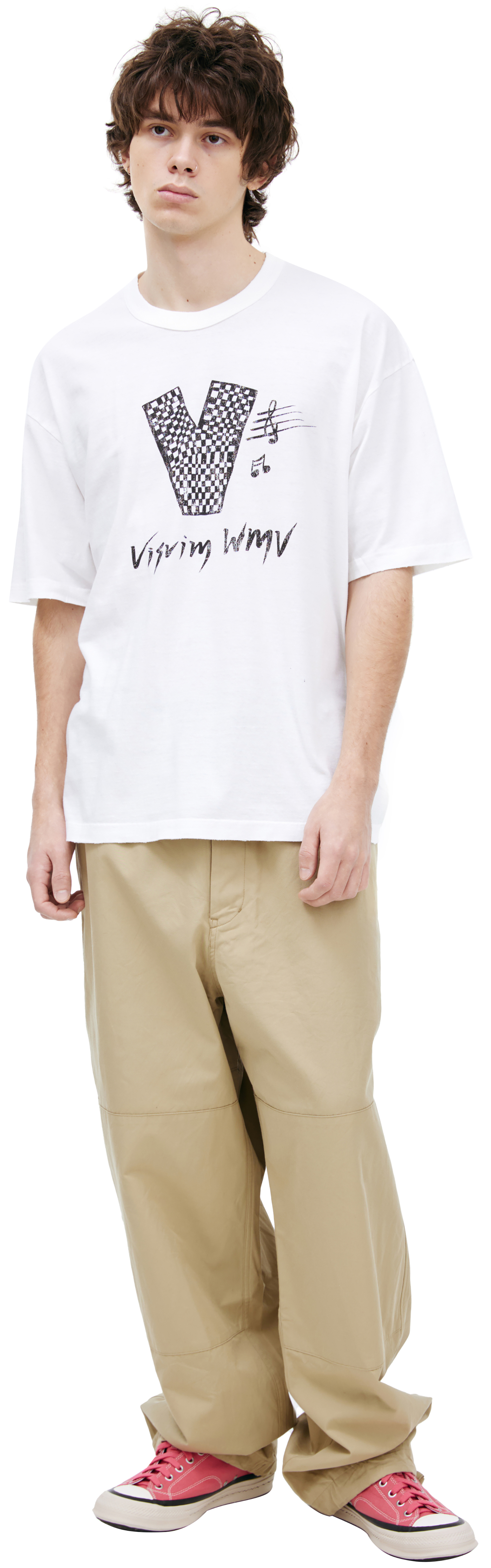 visvim White logo T-shirt