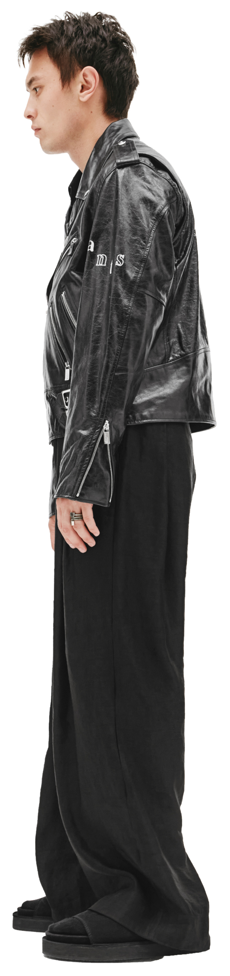 Enfants Riches Deprimes Leather Logo Jacket