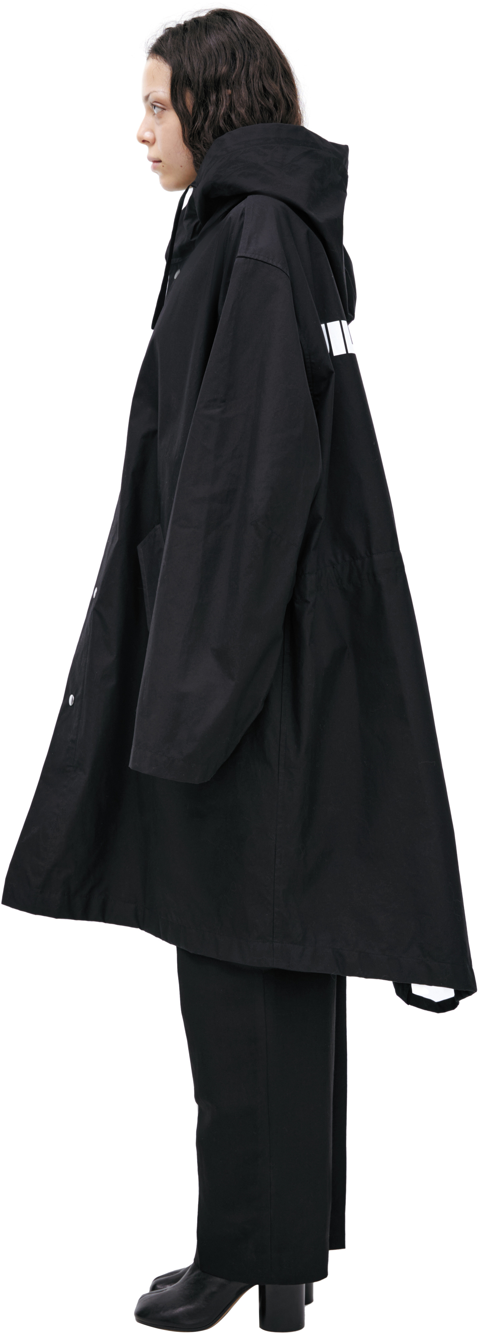 Buy Jil Sander women black logo parka for €958 online on SV77