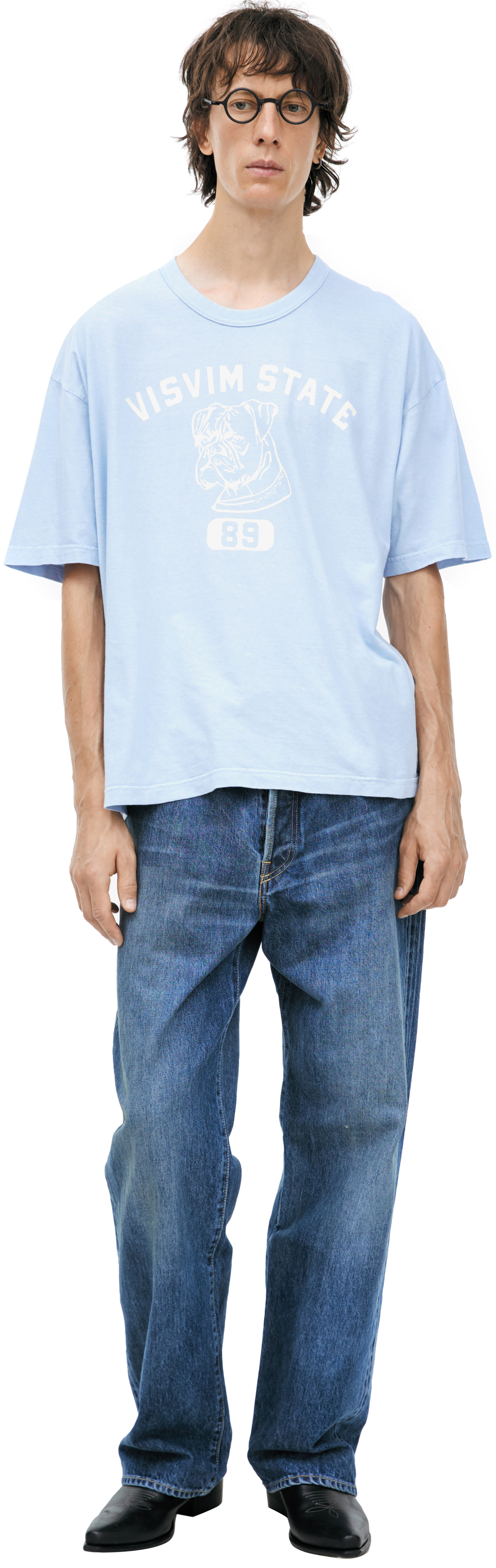 visvim Blue print t-shirt