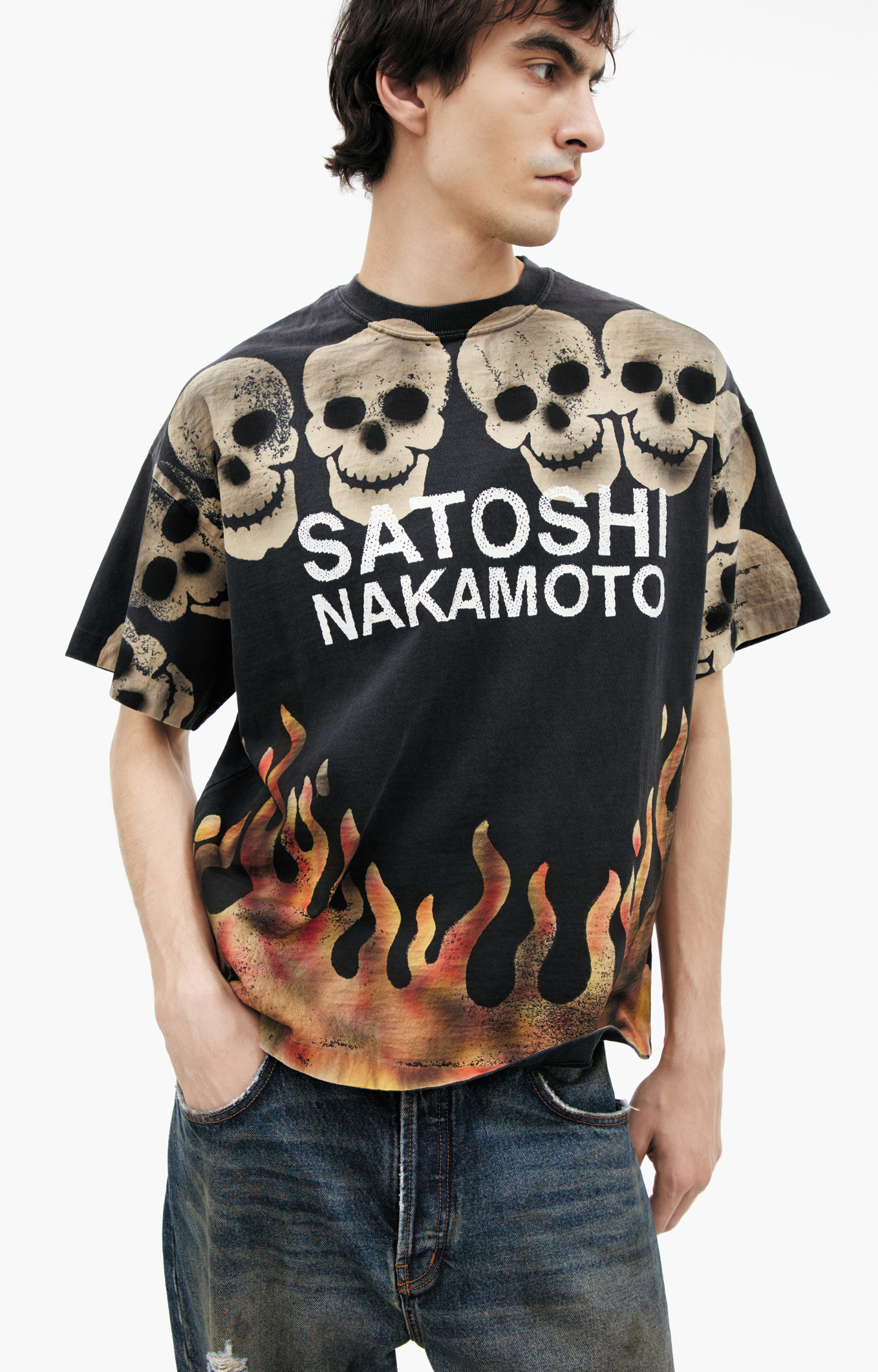 Satoshi Nakamoto Cotton print T-shirt