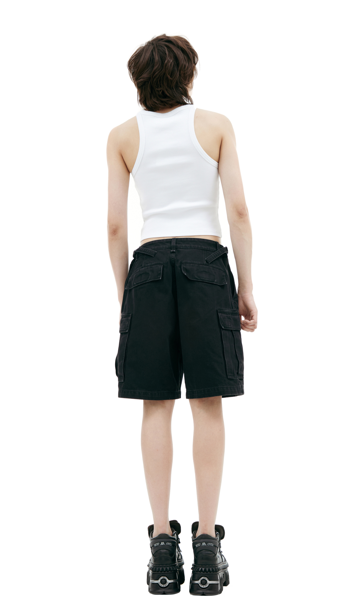 VETEMENTS Black cargo shorts