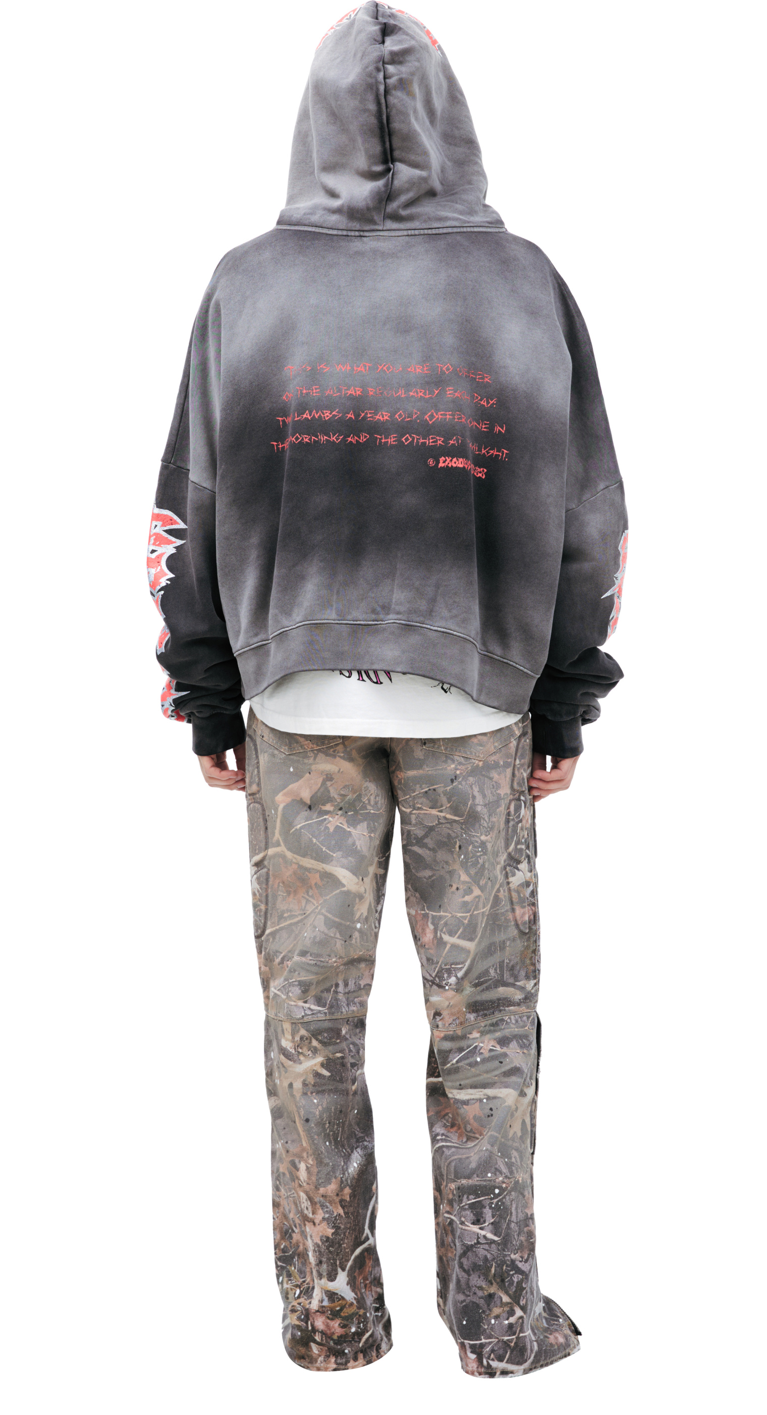 Buy Hellstar men grey printed hoodie for $540 online on SV77