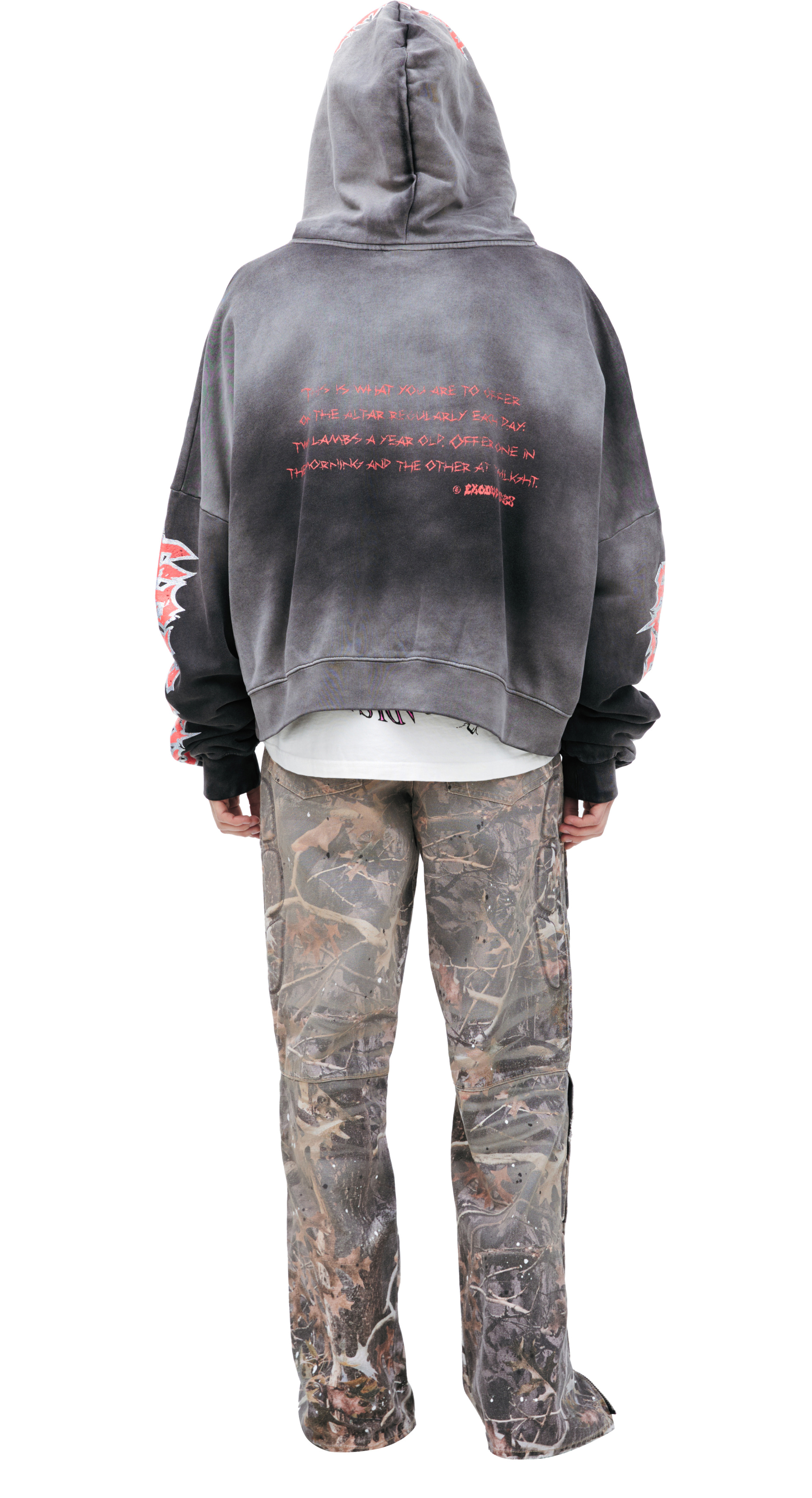 Hellstar Grey printed hoodie