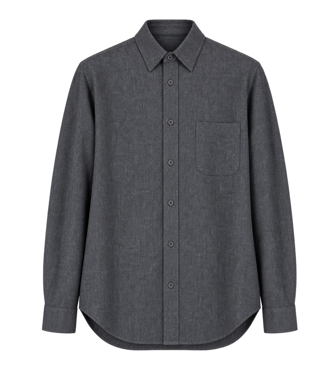 Ziggy Chen Graphite linen shirt
