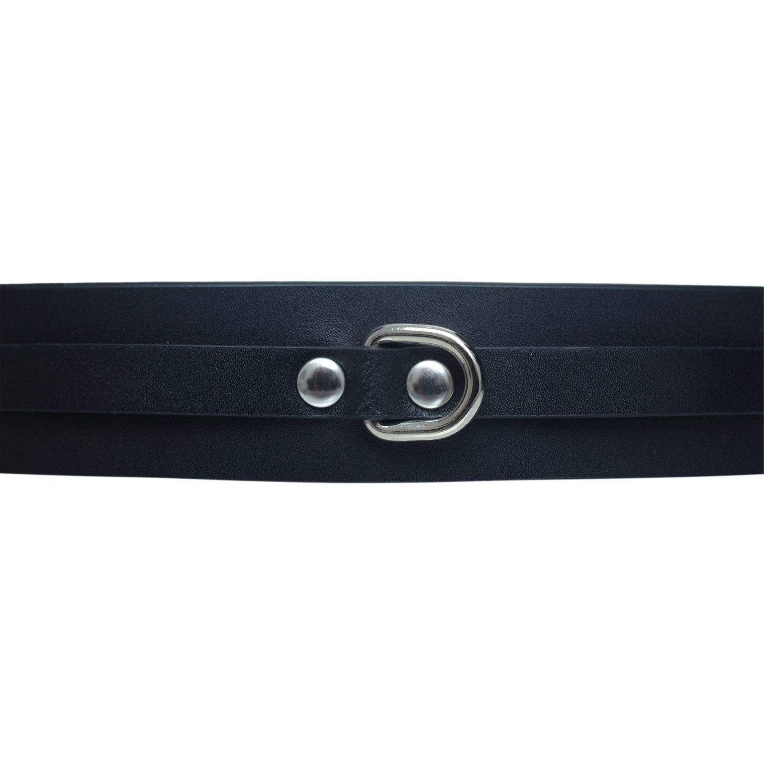 VETEMENTS Black leather belt