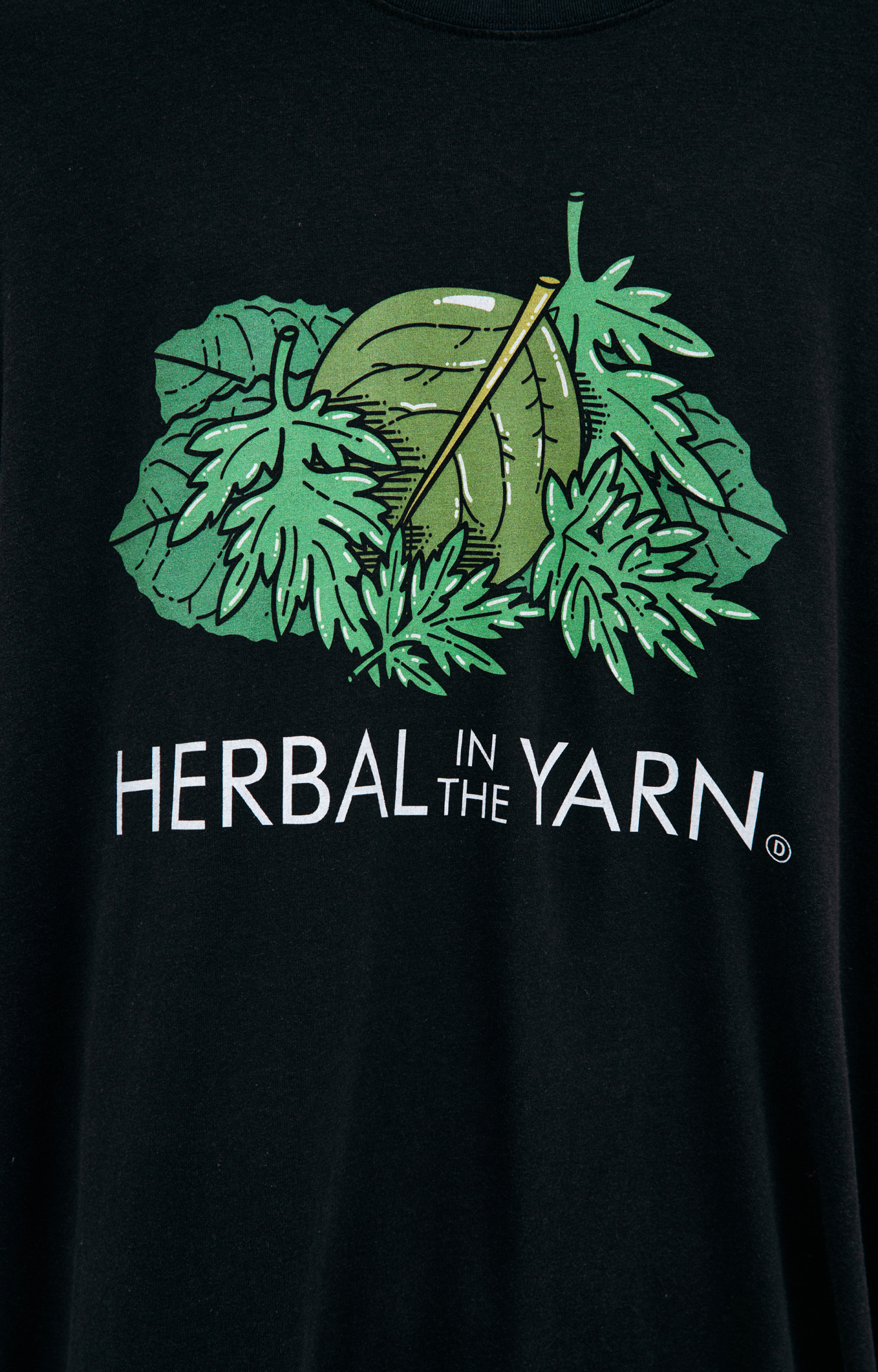 Doublet Черный лонгслив \'HERBAL IN THE YARN\'