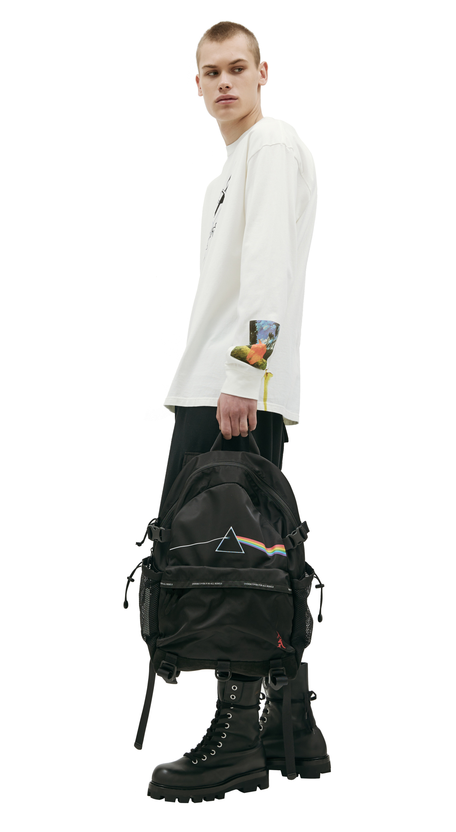 Undercover Pink Floyd printed backpack