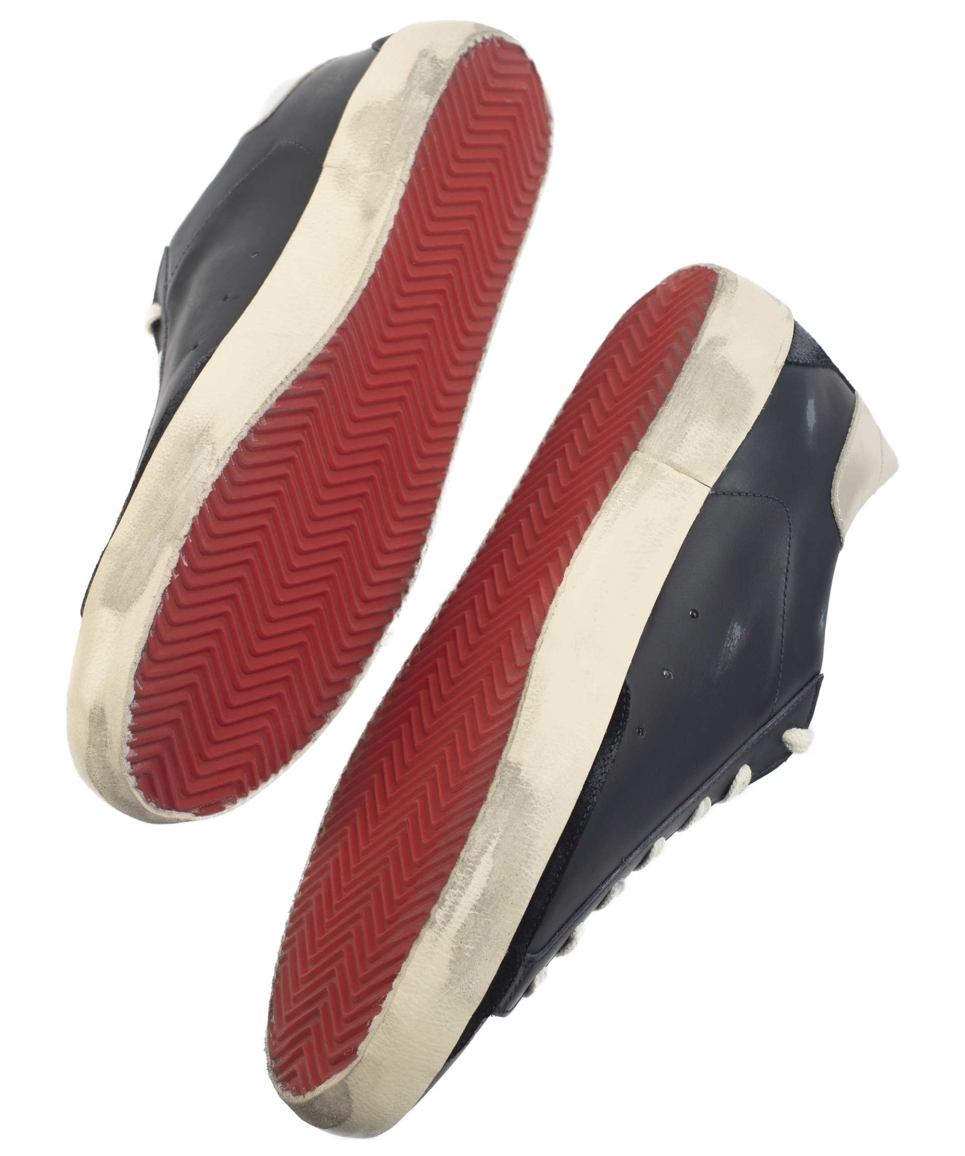 Golden Goose Black Superstar lettering sneakers