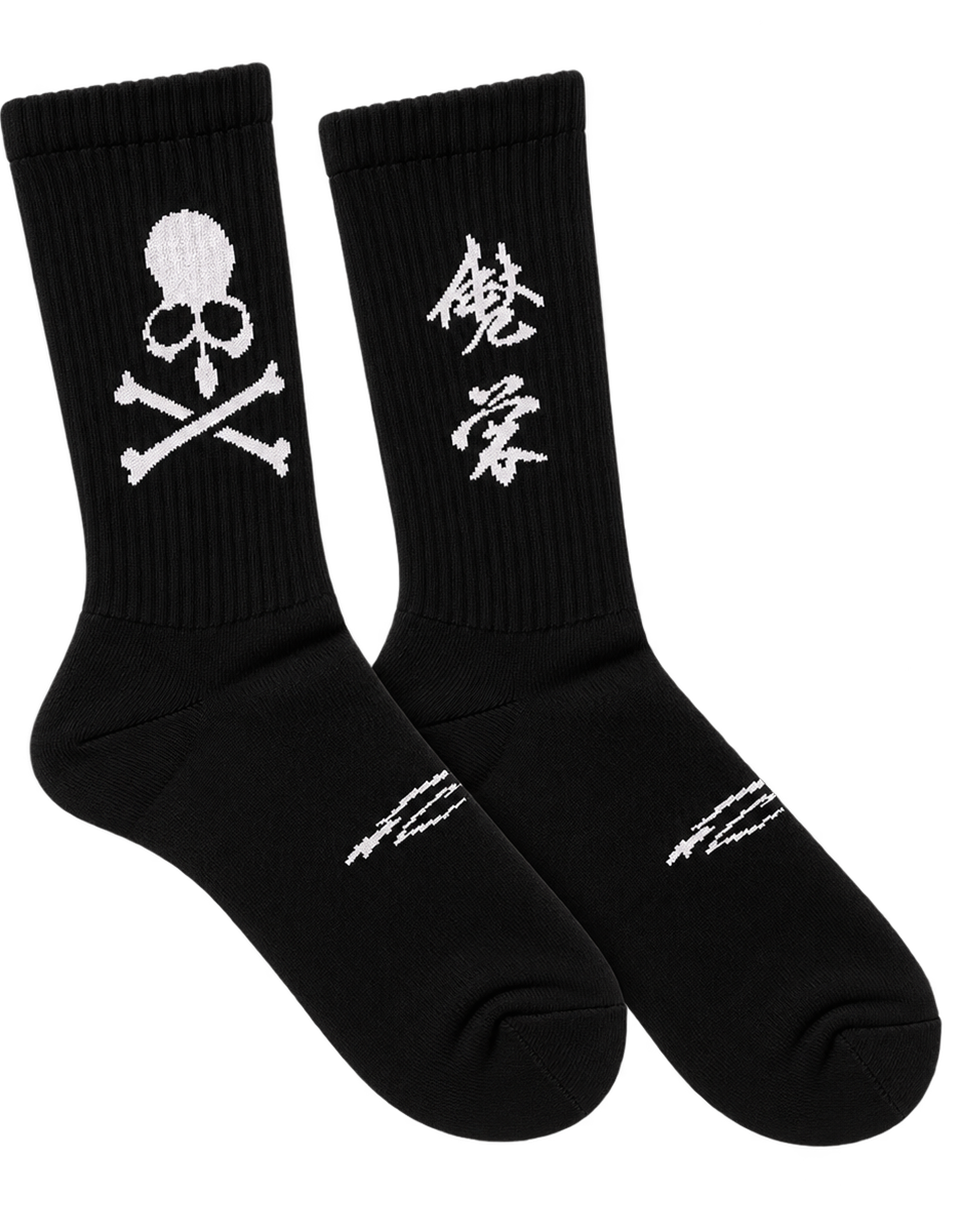 Mastermind WORLD BLACK FUZZY CREW socks