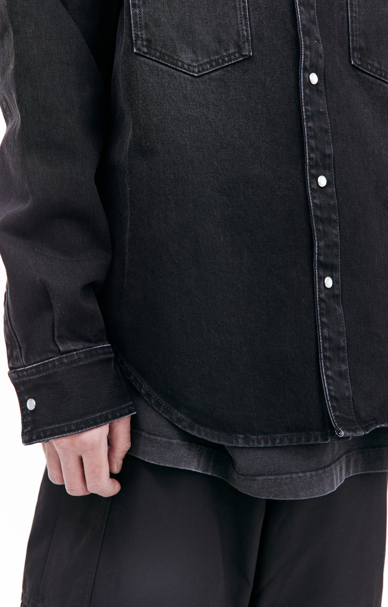 VETEMENTS Black denim shirt