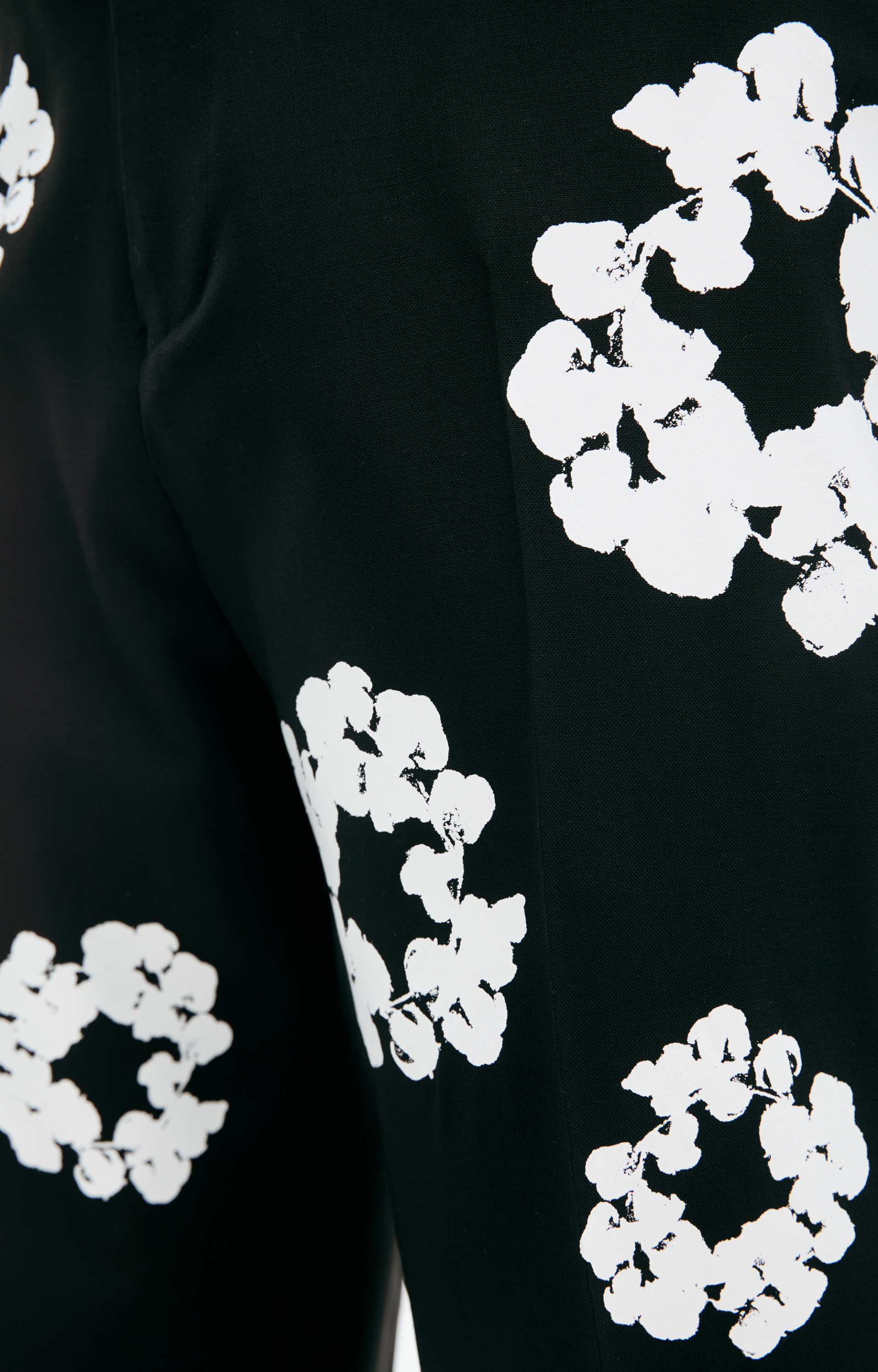 Saint Mxxxxxx Black trousers with flowers