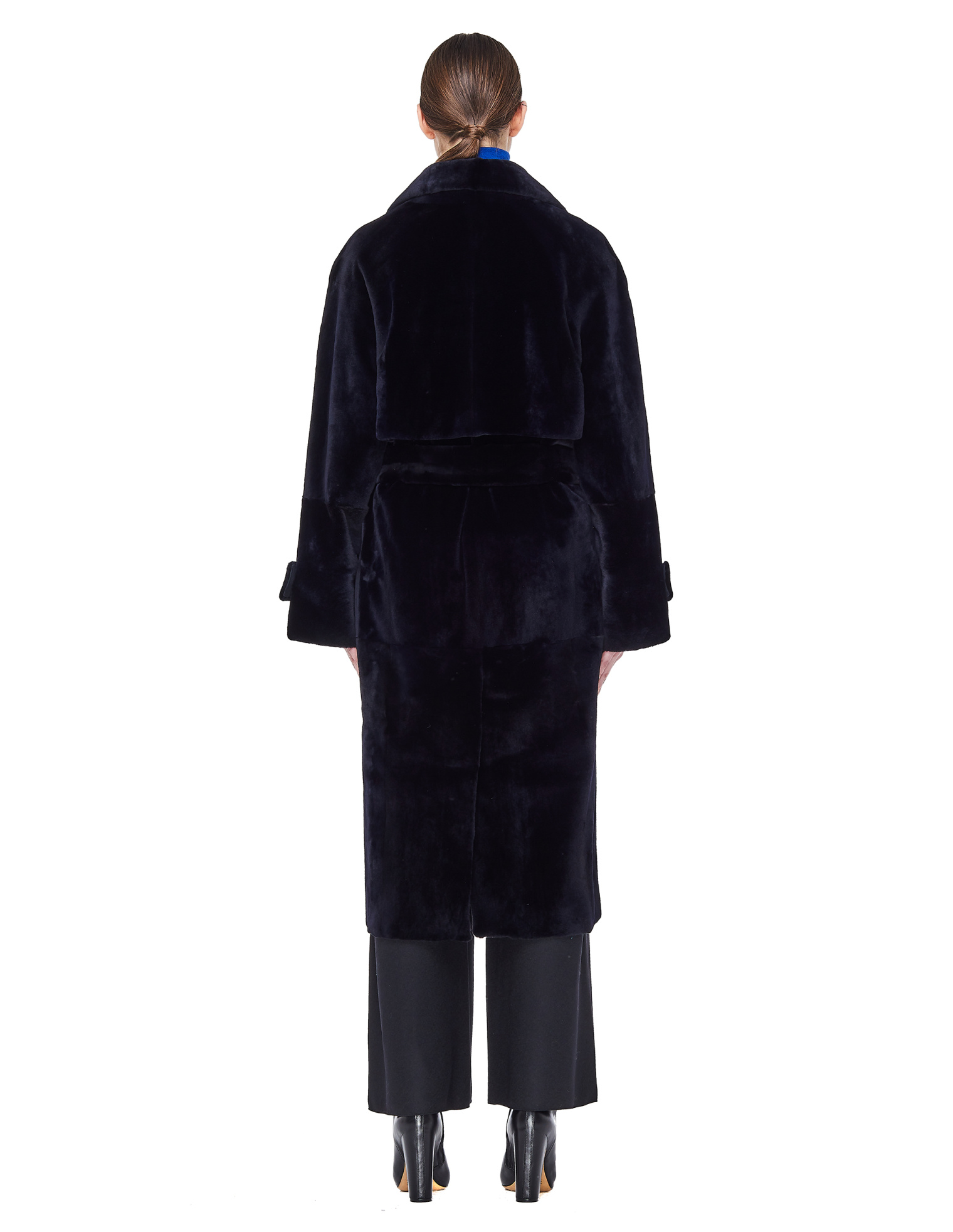 32 Paradis Navy Mink Fur Torrent Coat