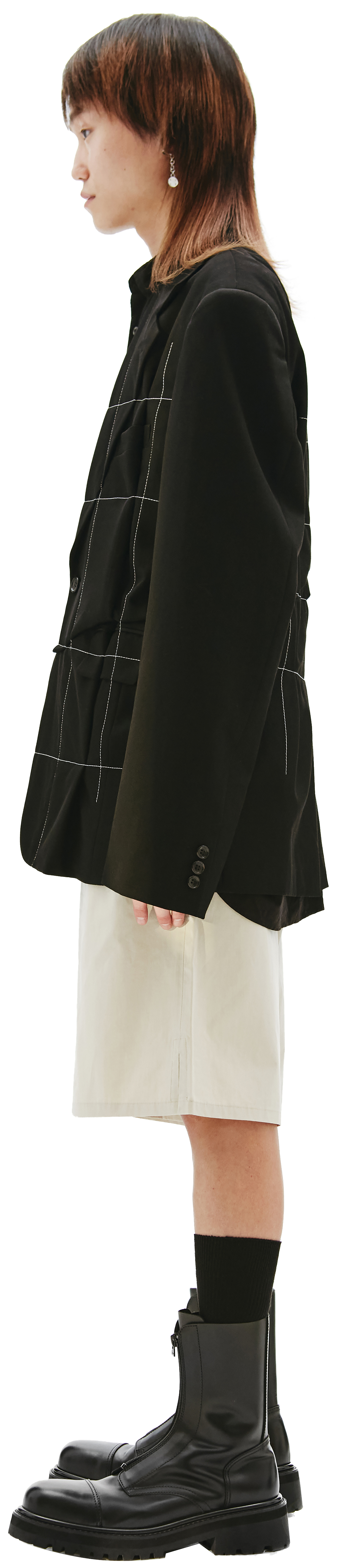 Comme des Garcons Homme plus Wool Blazer in Black