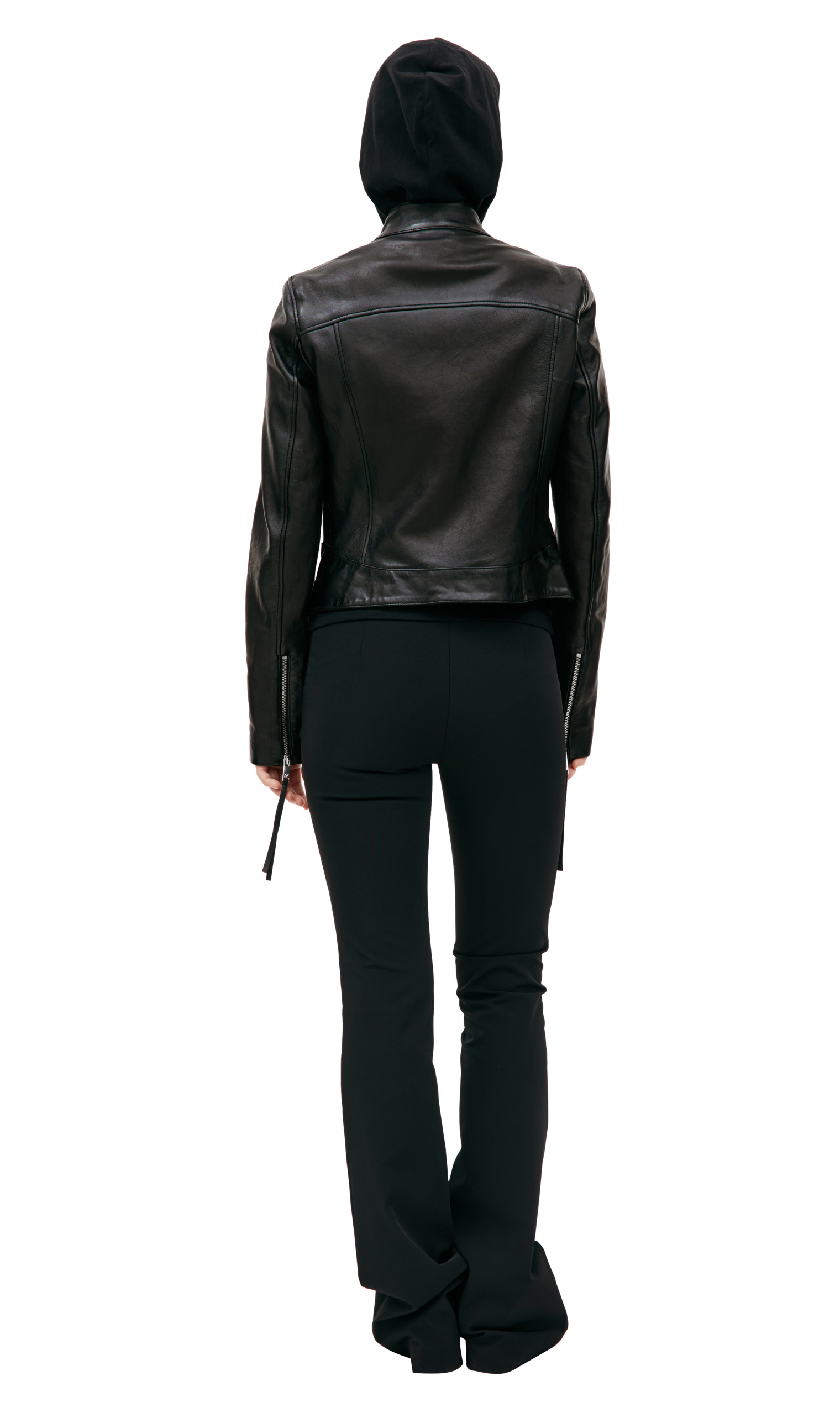 Blumarine Black leather biker jacket