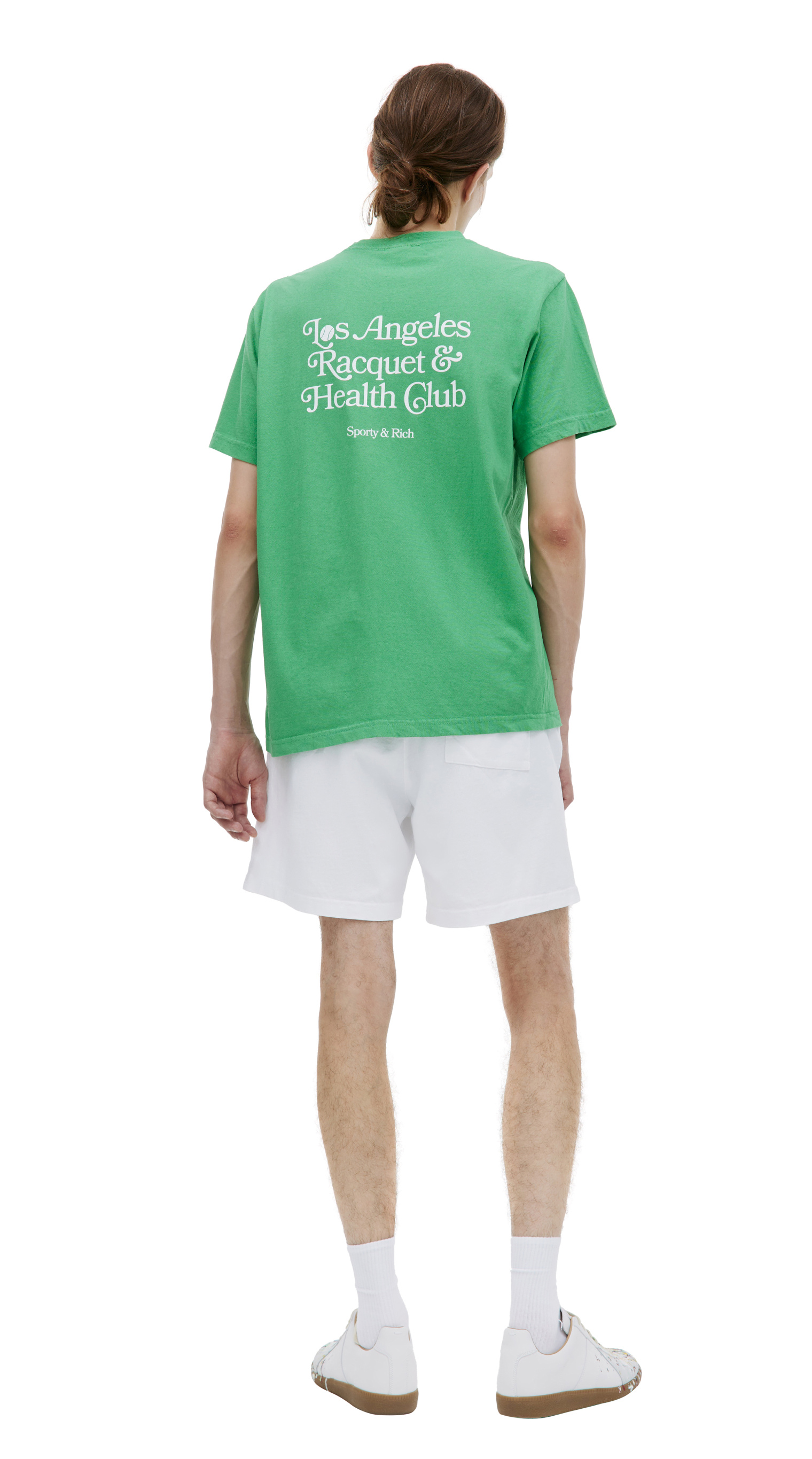 SPORTY & RICH Green \'LA Racquet\' t-shirt