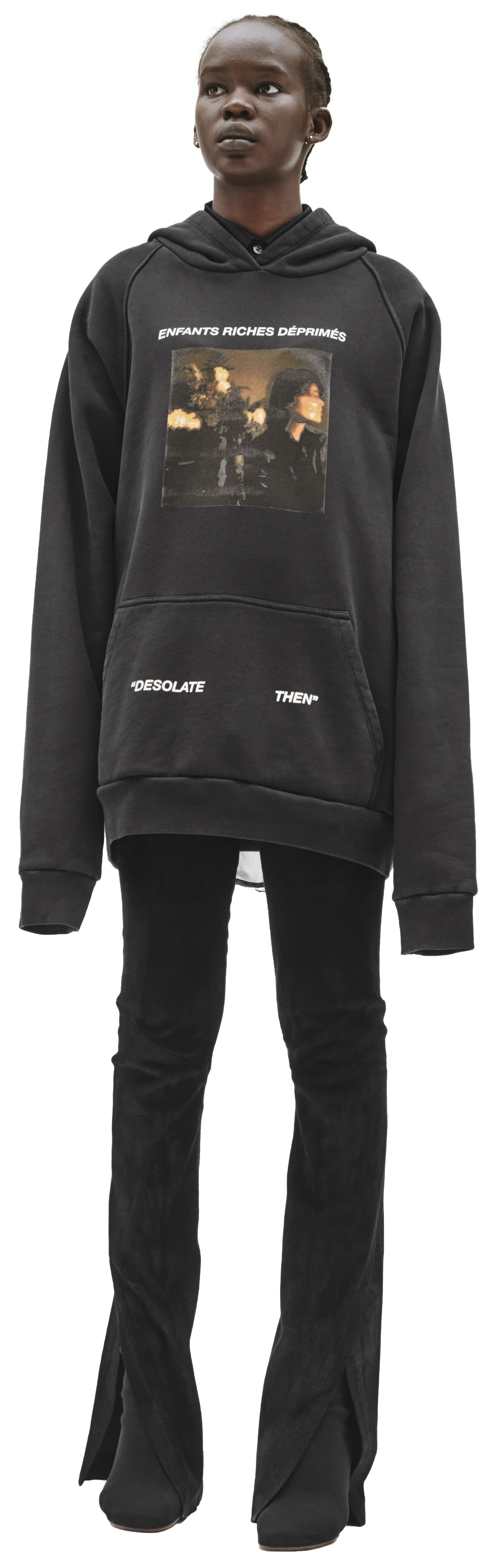 Enfants Riches Déprimés Black Patched Hoodie