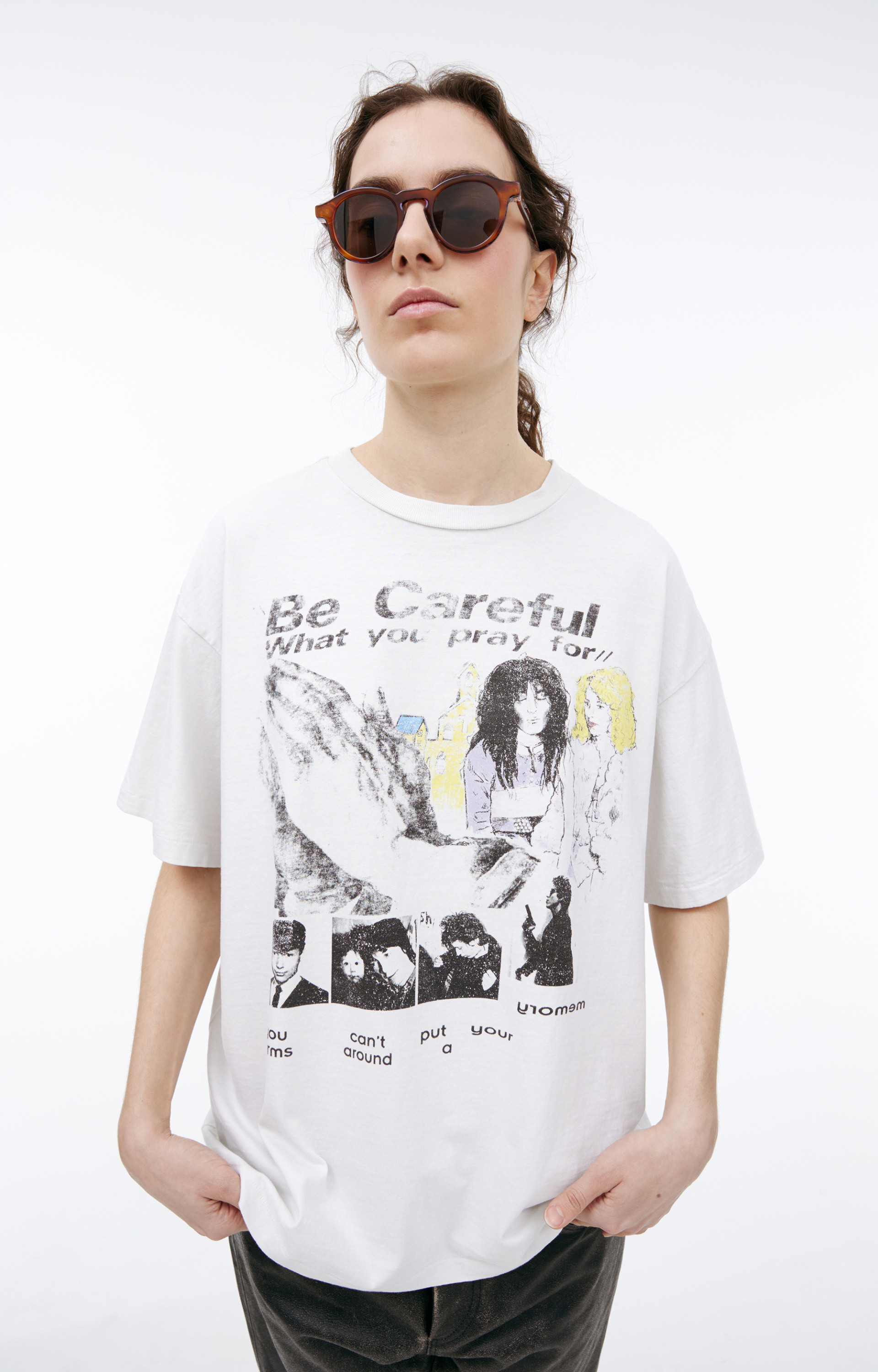 Enfants Riches Déprimés \'Be Careful\' print T-shirt