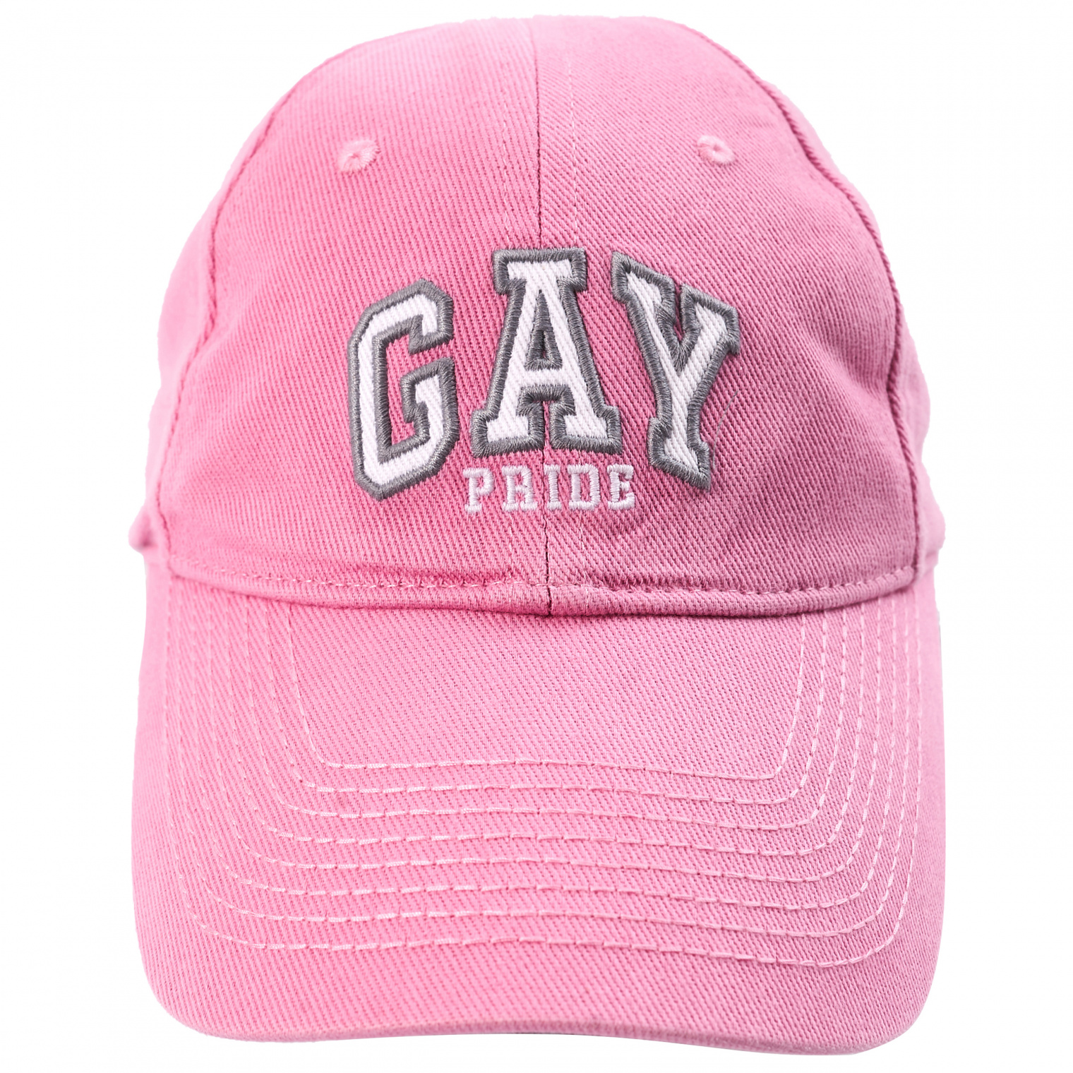 Balenciaga Pink Embroidered GAY Cap