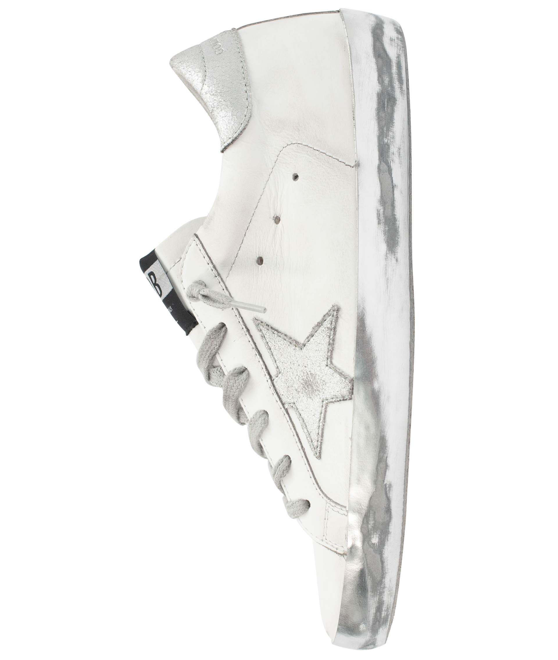 Golden Goose White Leather Superstar Sneakers