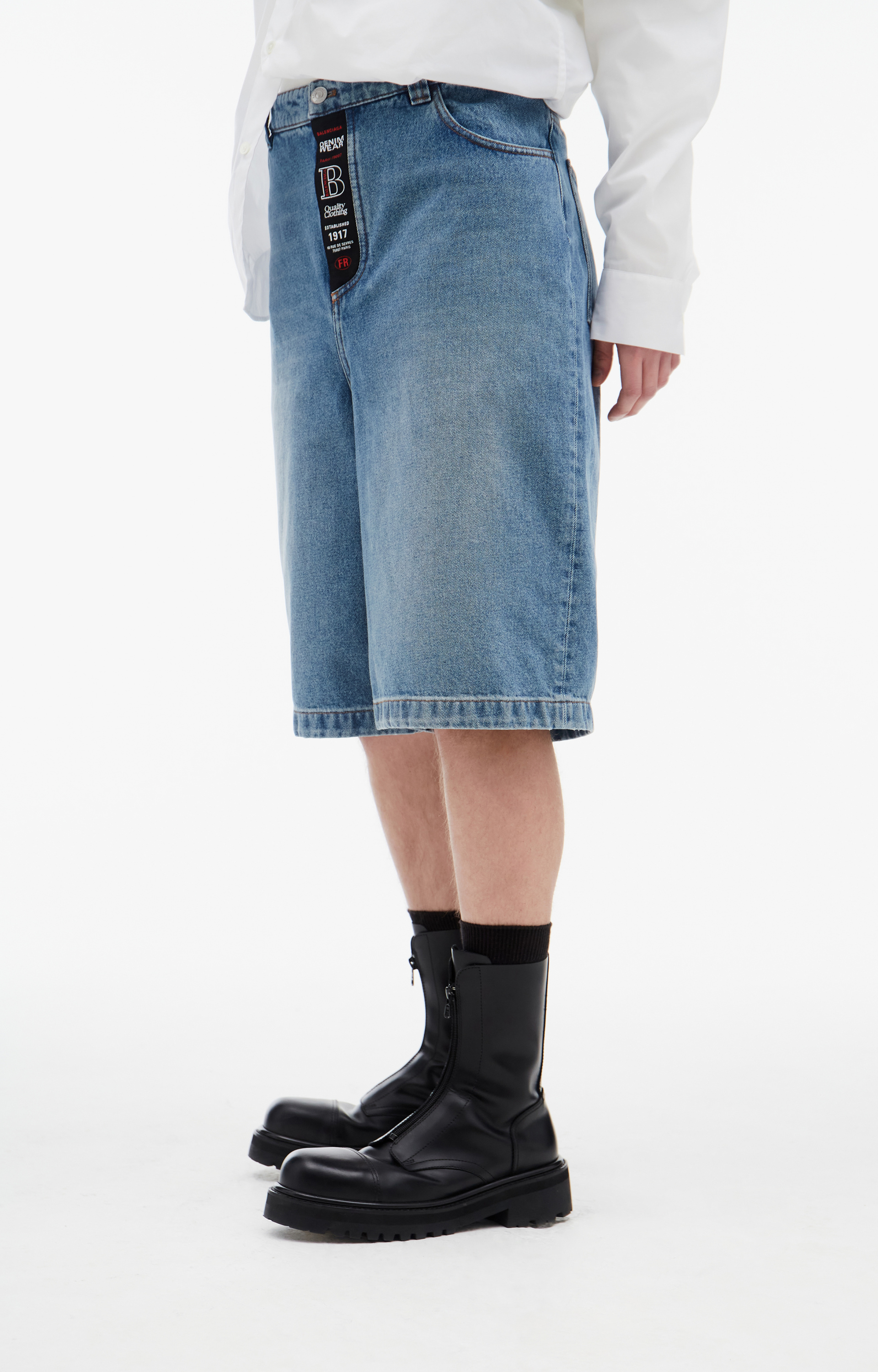 Balenciaga Blue denim shorts