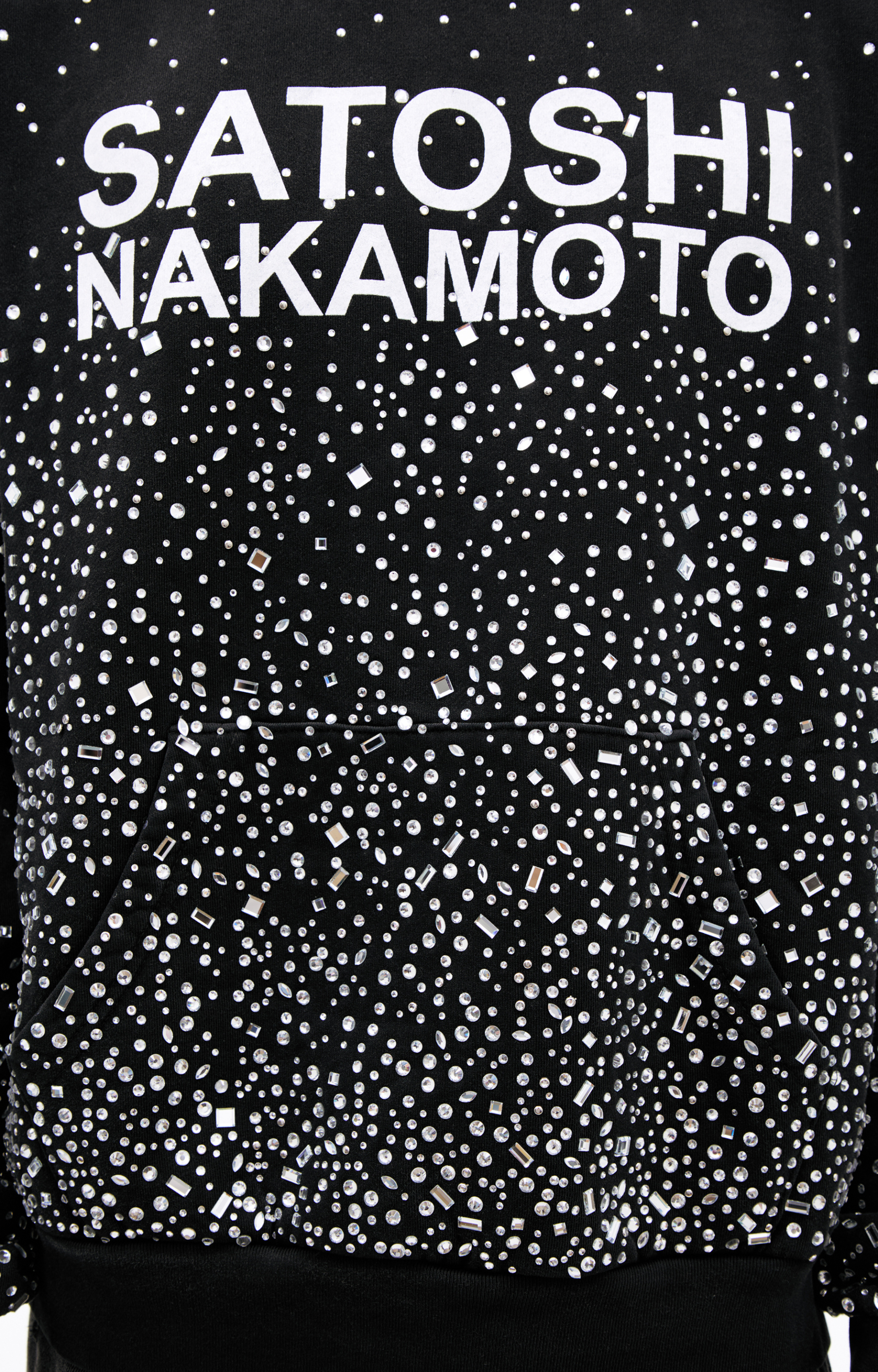 Satoshi Nakamoto Hoodie with crystals