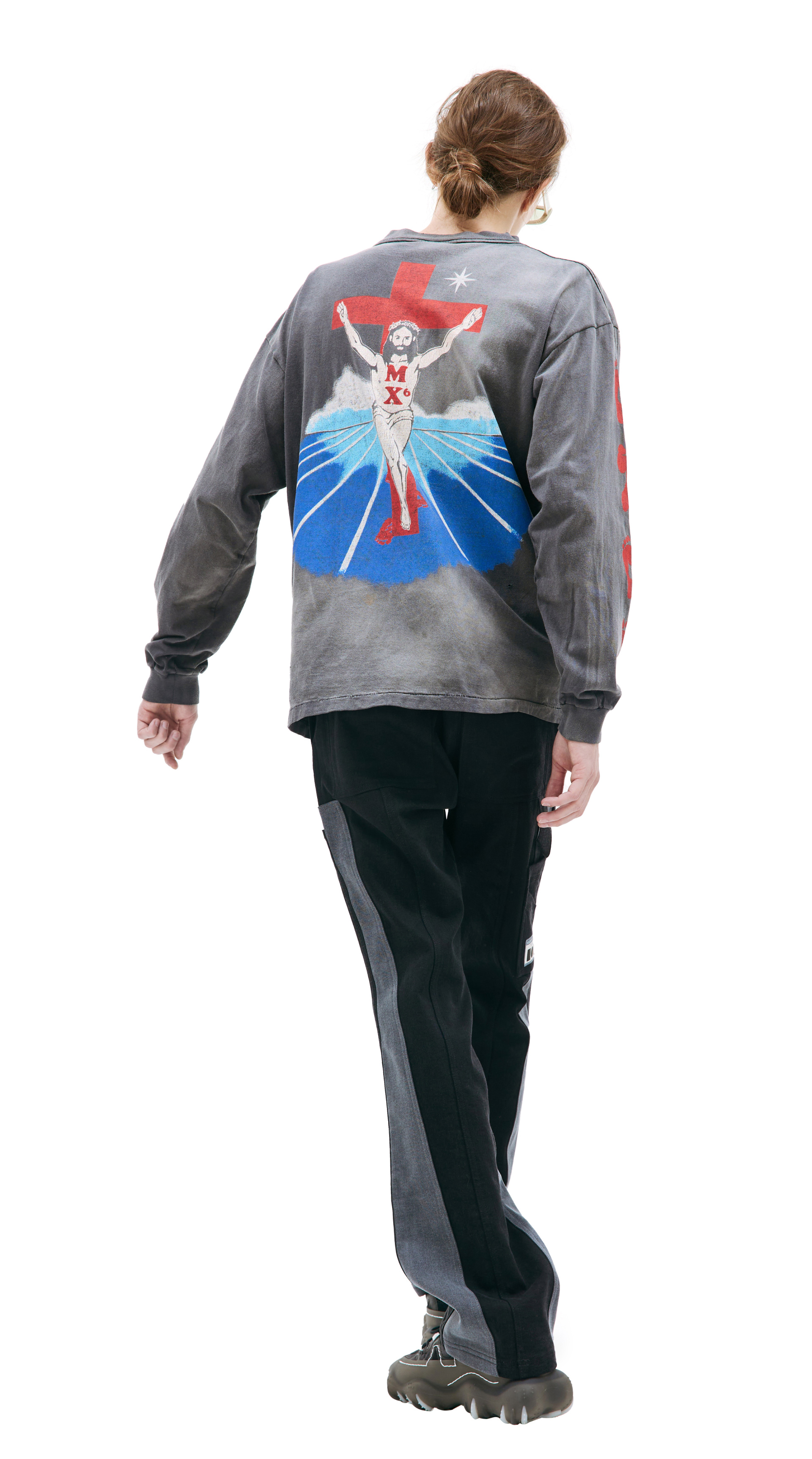 Saint Michael Foot printed longsleeve