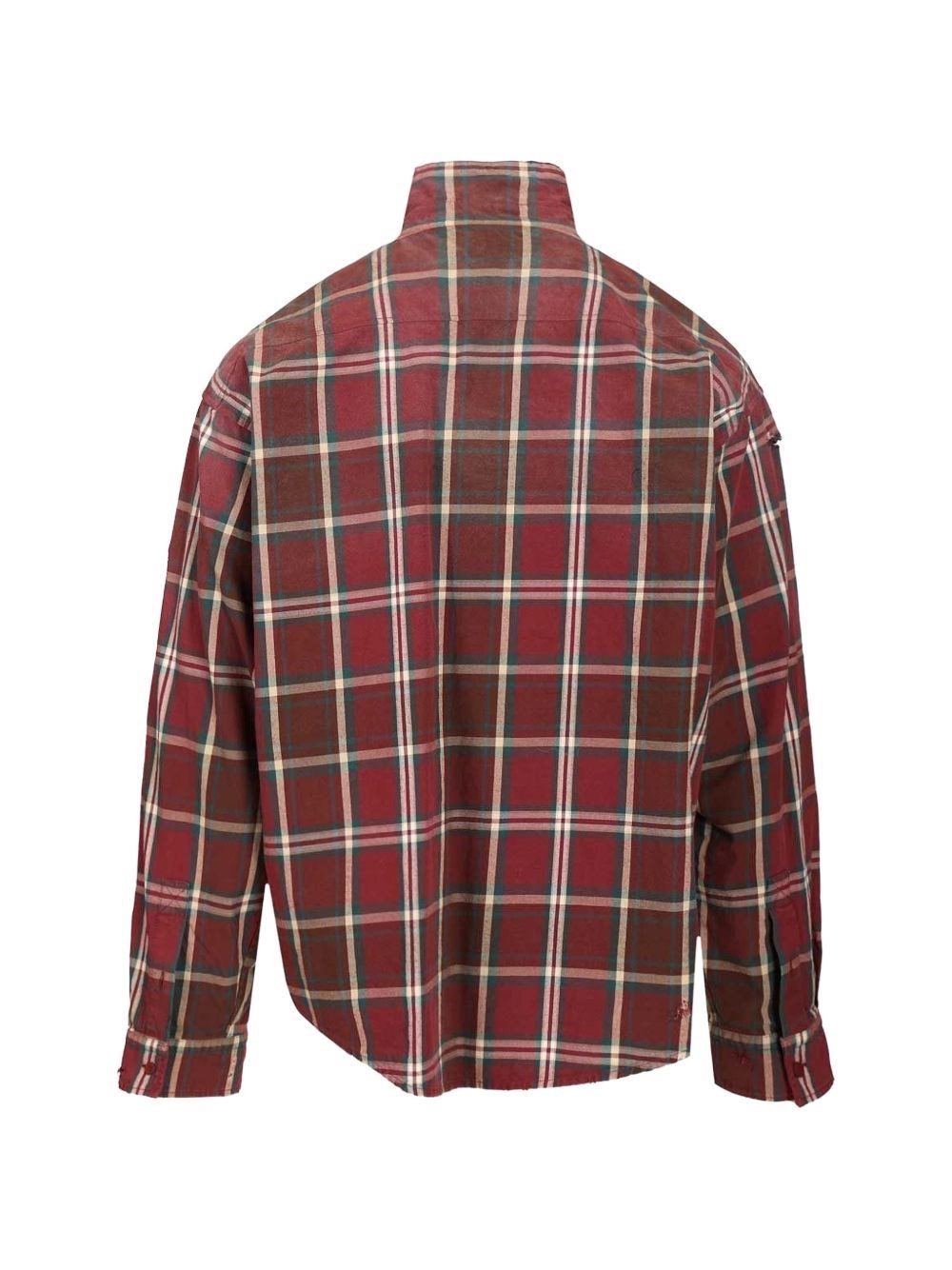 Balenciaga flannel plaid shirt