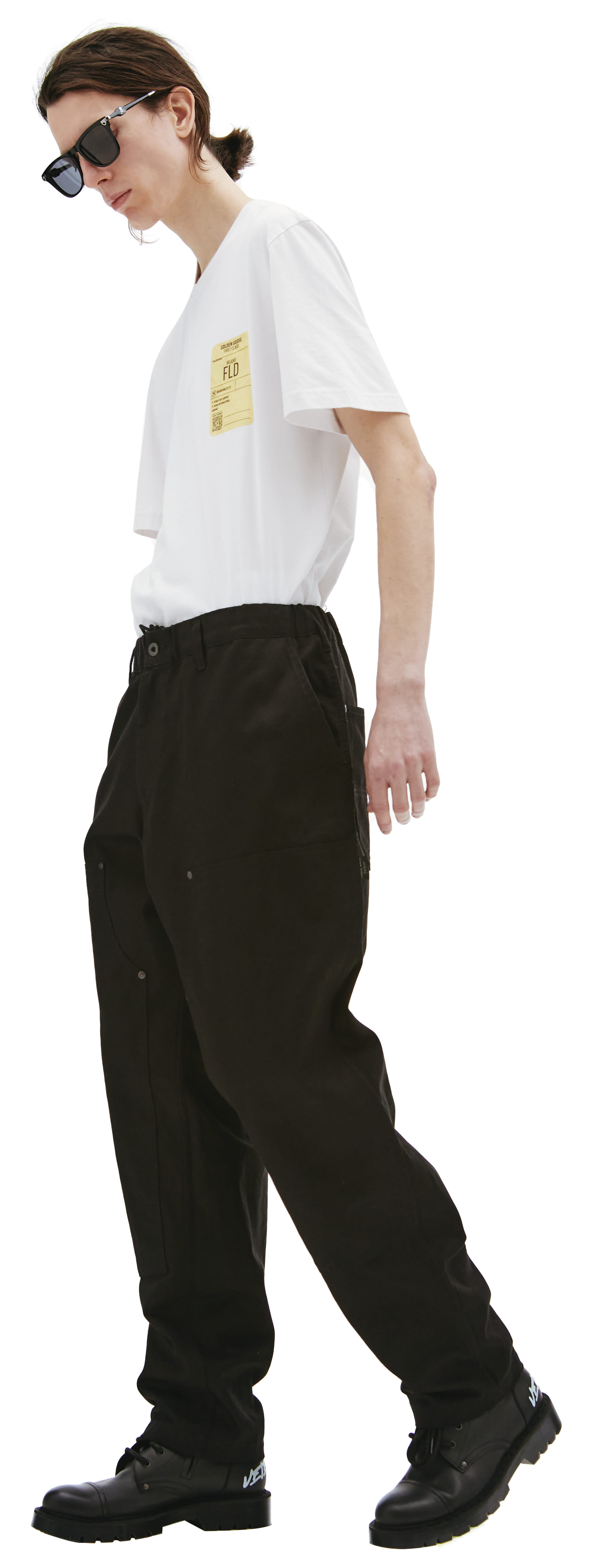 Yohji Yamamoto Black Denim Scandal Trousers