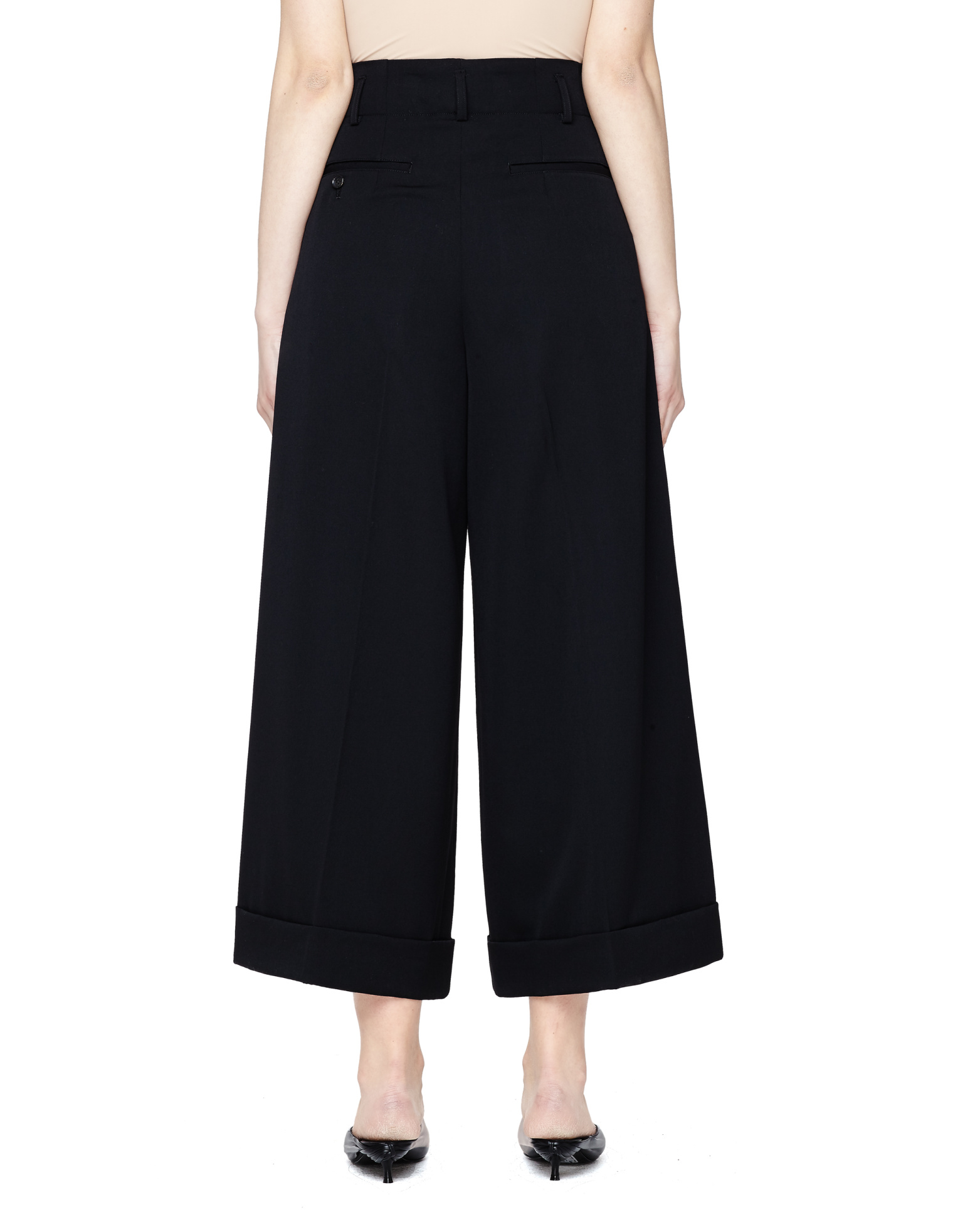 Comme des Garcons Black Pleated Culottes