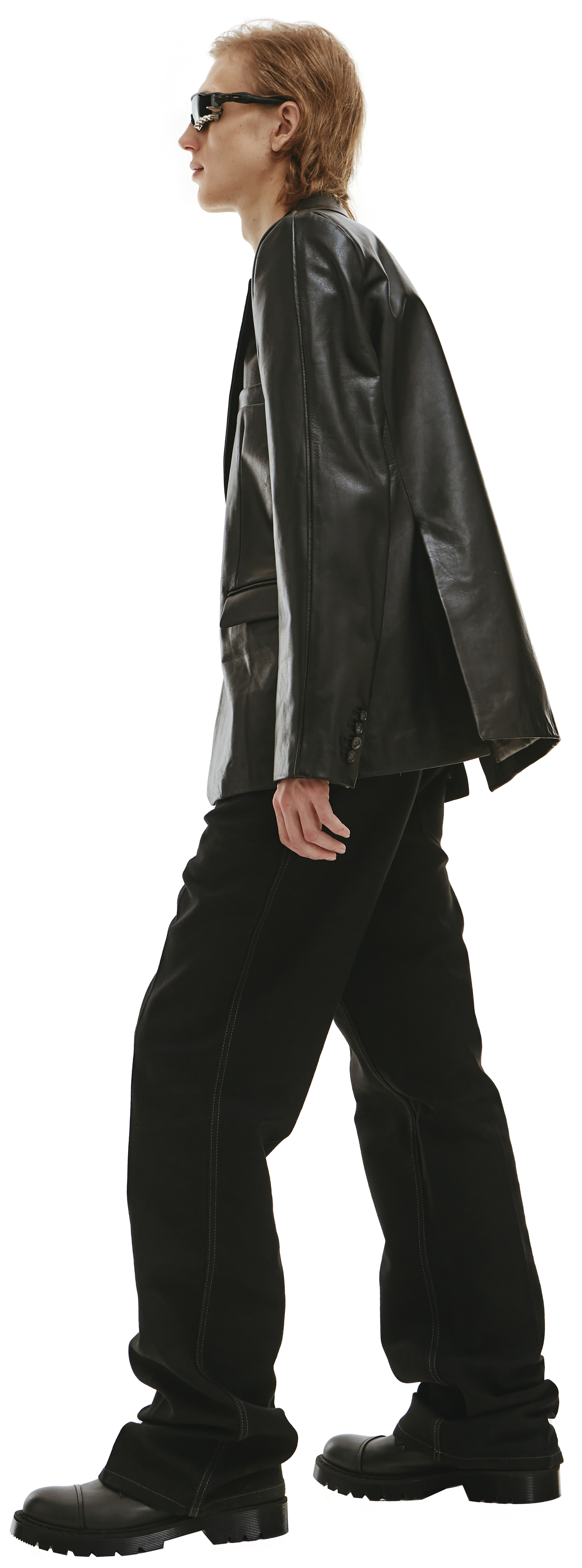 VTMNTS Oversized leather jacket