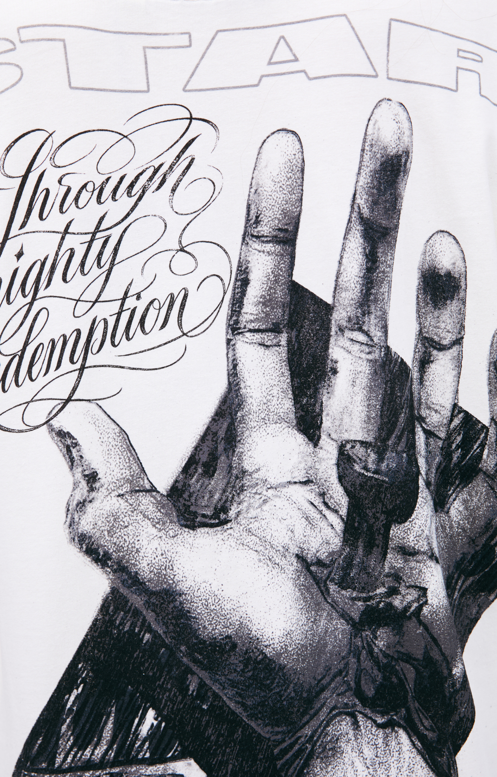 Hellstar White print T-shirt