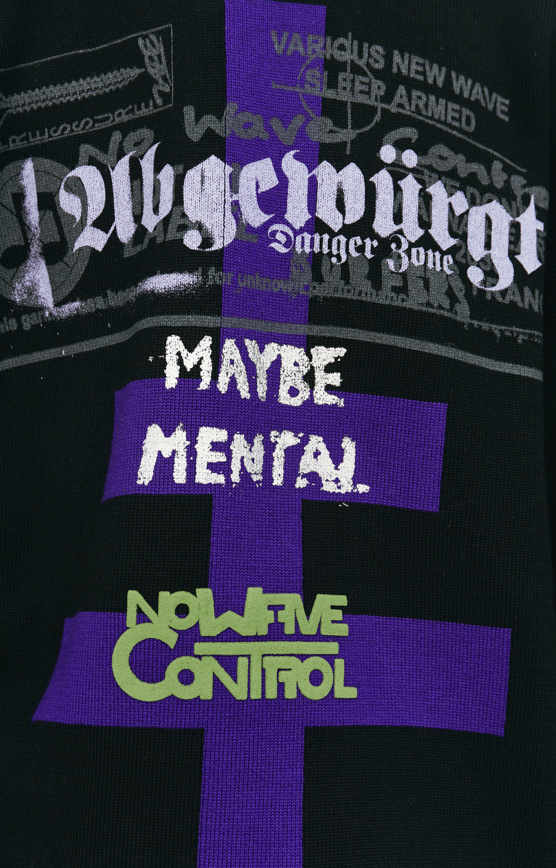 VETEMENTS Maybe mental wool sweater