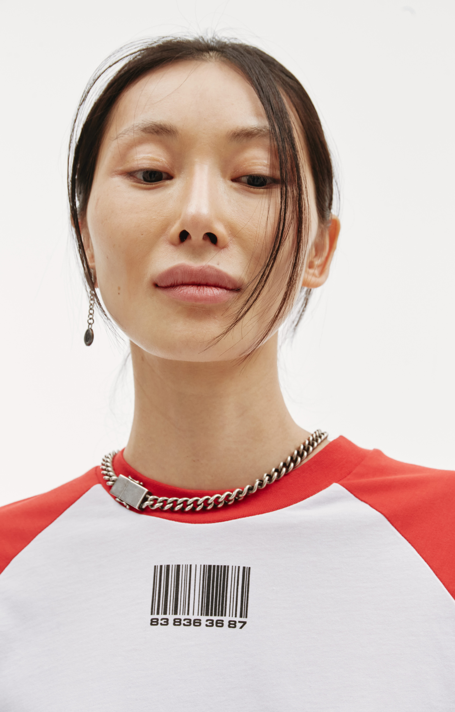 VTMNTS Barcode oversized longsleeve t-shirt