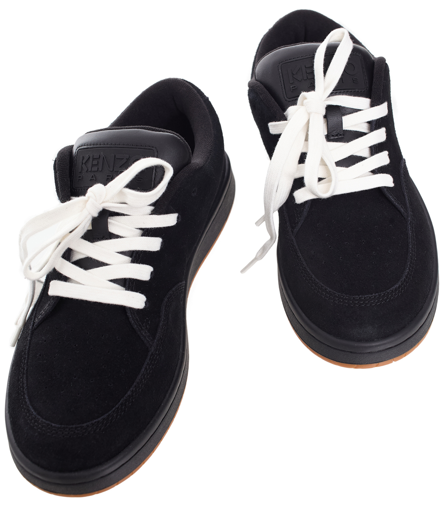 KENZO Black suede sneakers