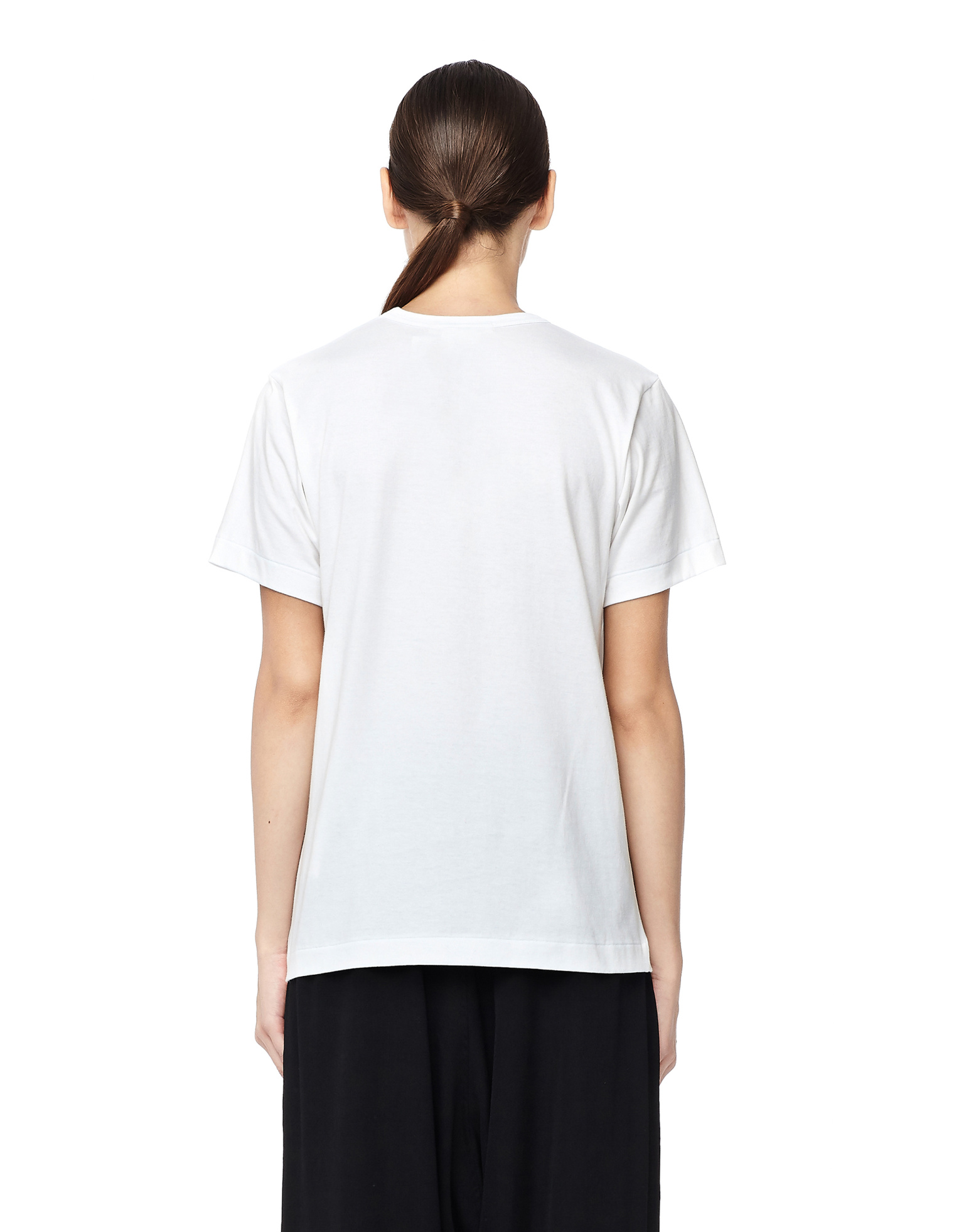 Comme des Garcons Футболка с аппликацией из резины