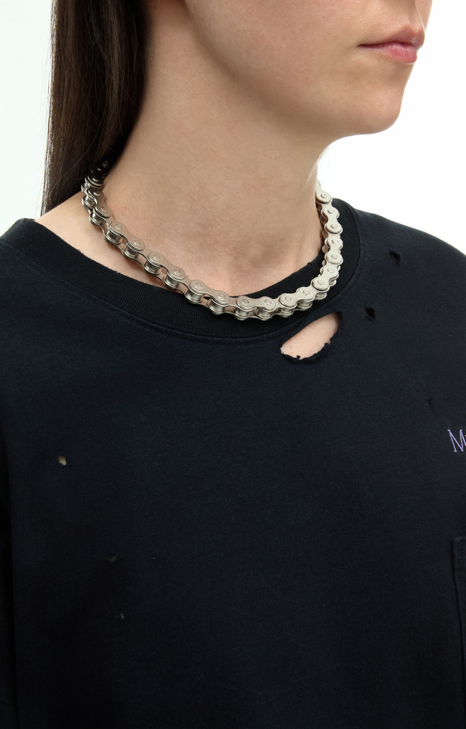 VETEMENTS Bicycle chain pendant choker