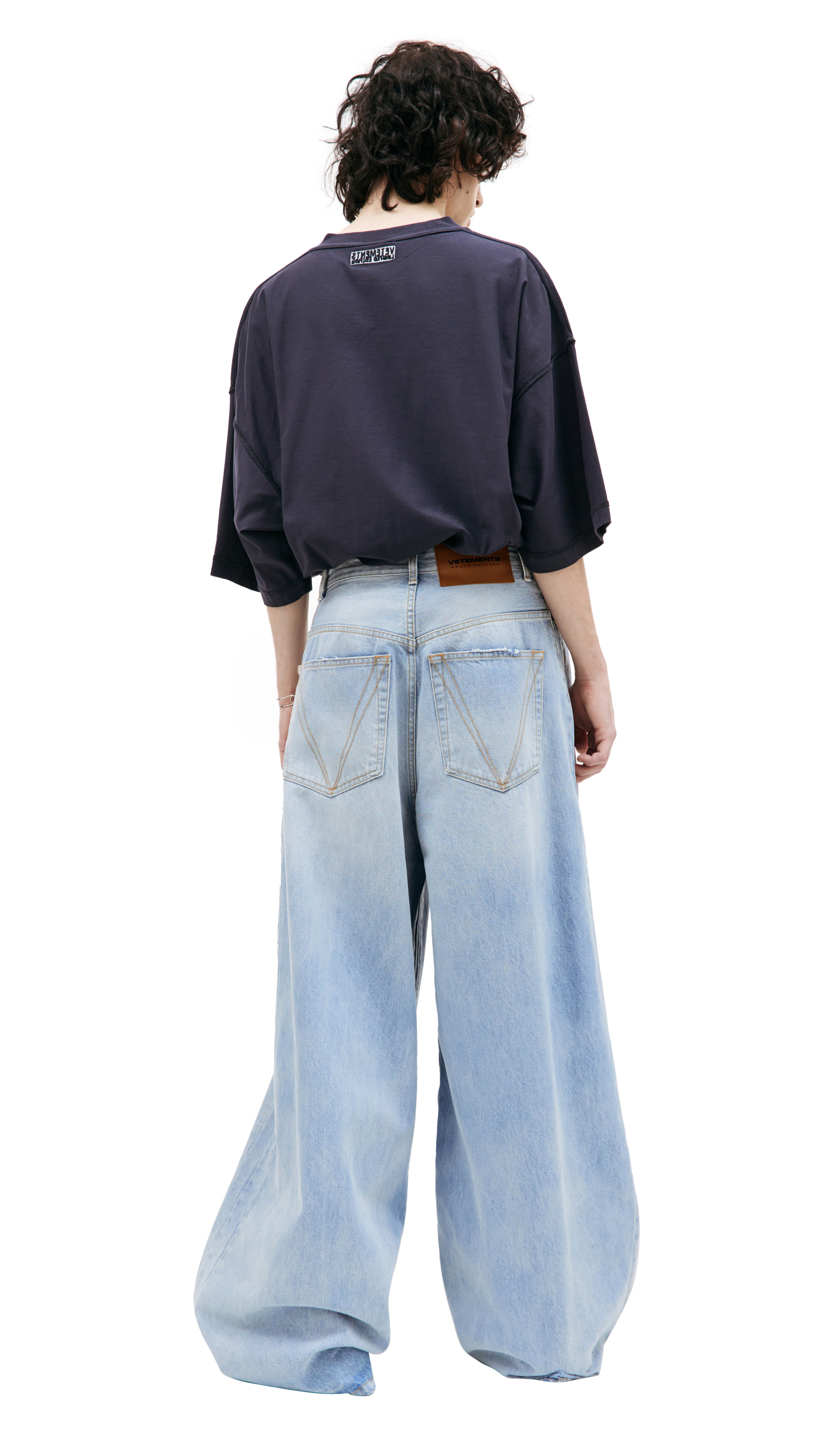 VETEMENTS Blue wide legs jeans