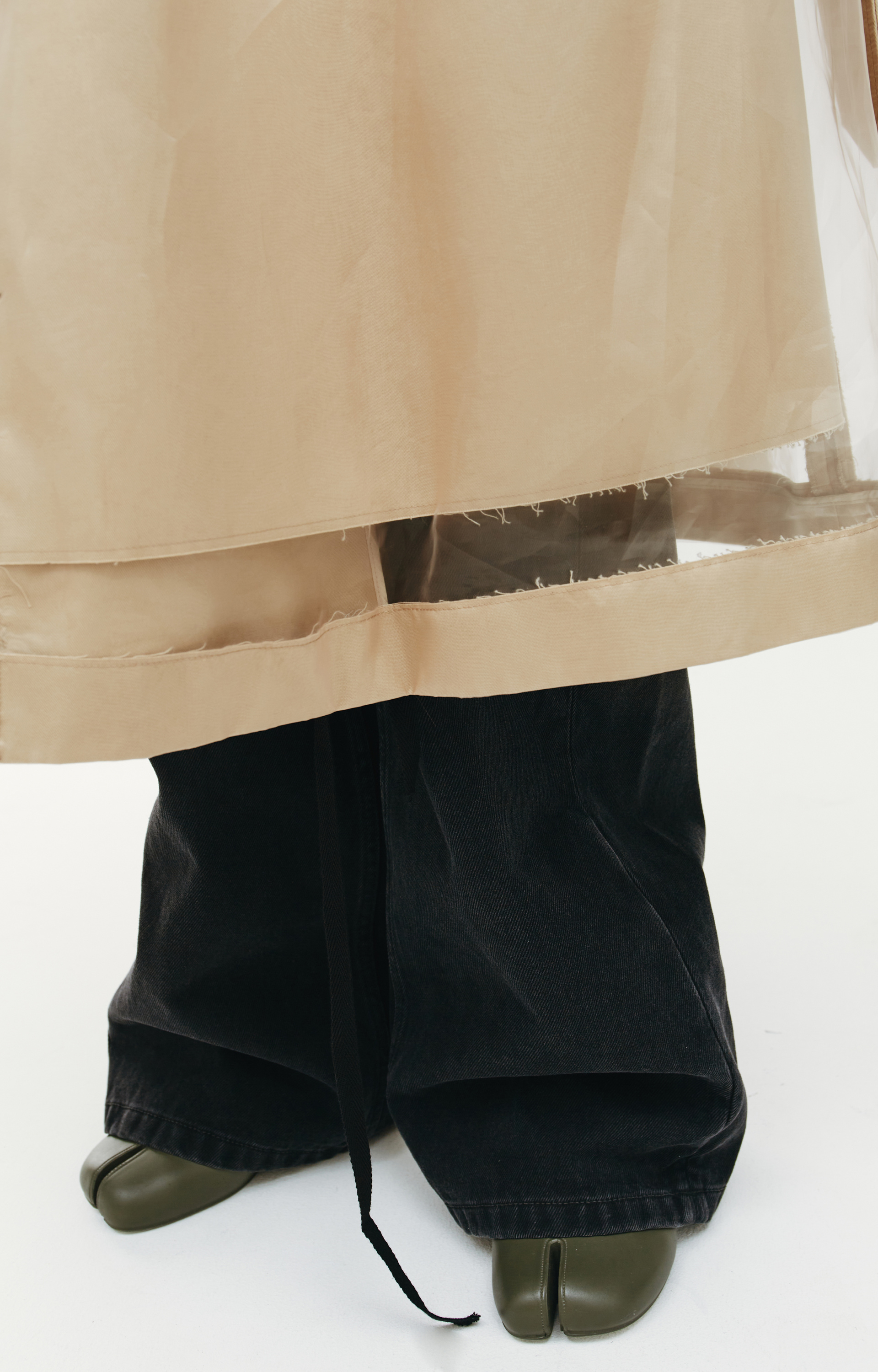 Maison Margiela Transparent Beige Trench Coat