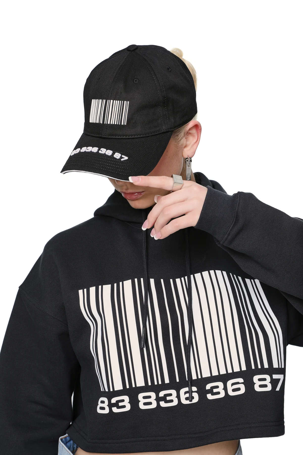 VTMNTS Black Barcode Cap