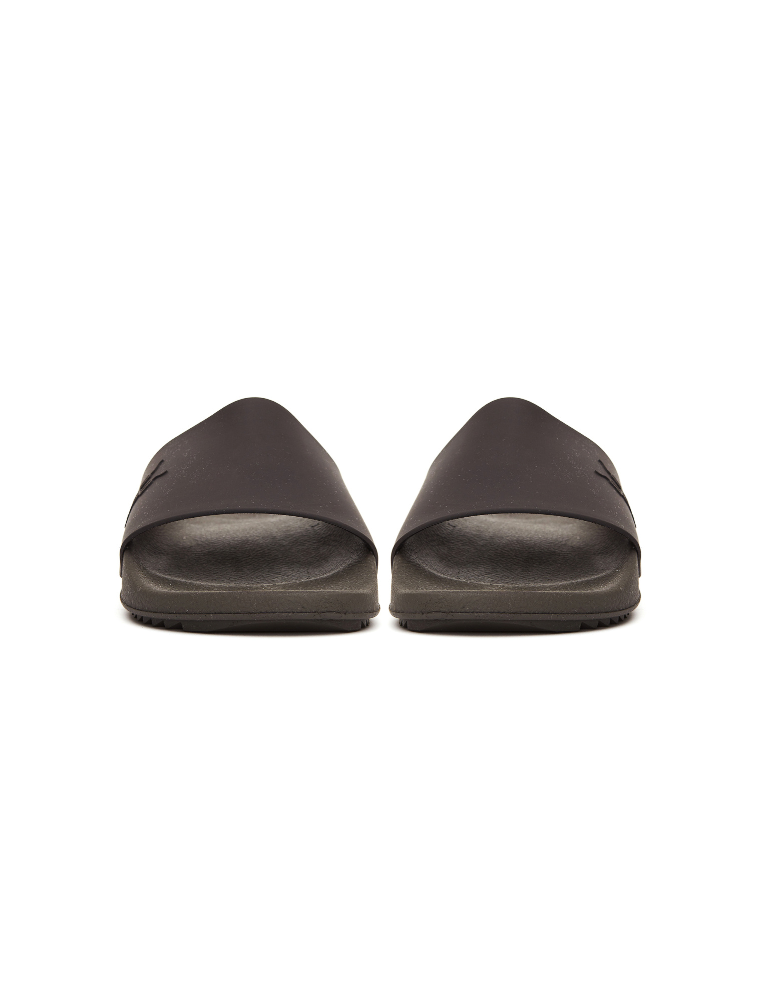 DRKSHDW by Rick Owens Grey Rubber Slides