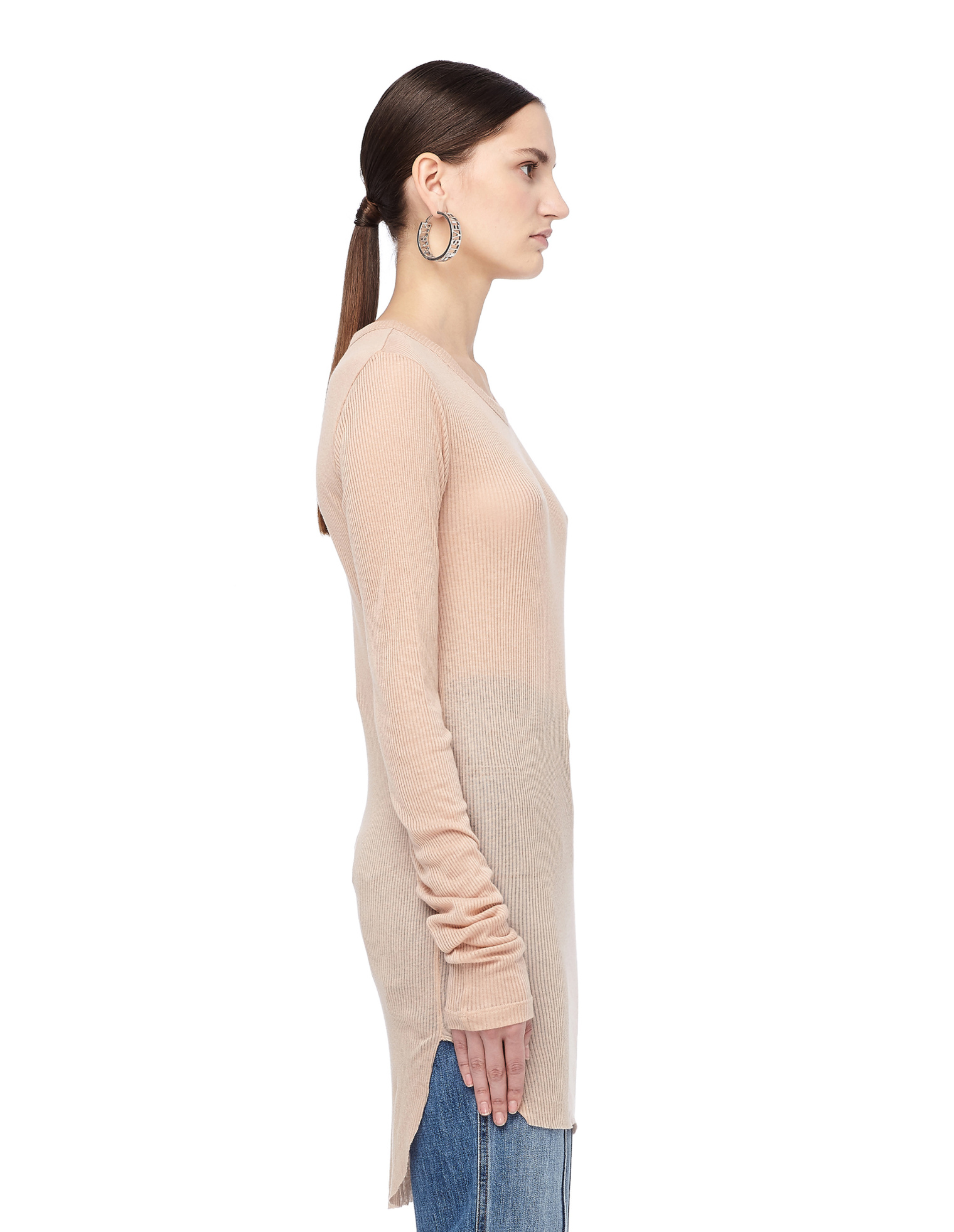 Ann Demeulemeester Лонгслив из хлопкового микса