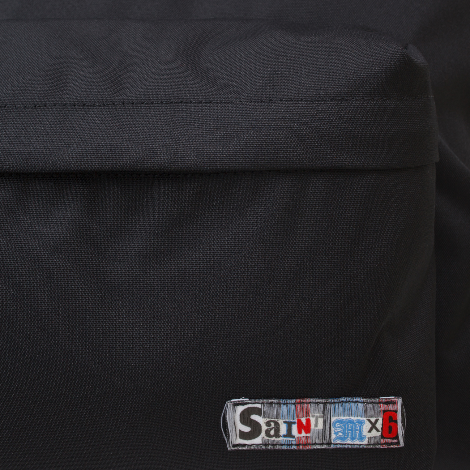 Saint Michael Черный рюкзак S с нашивкой логотипа