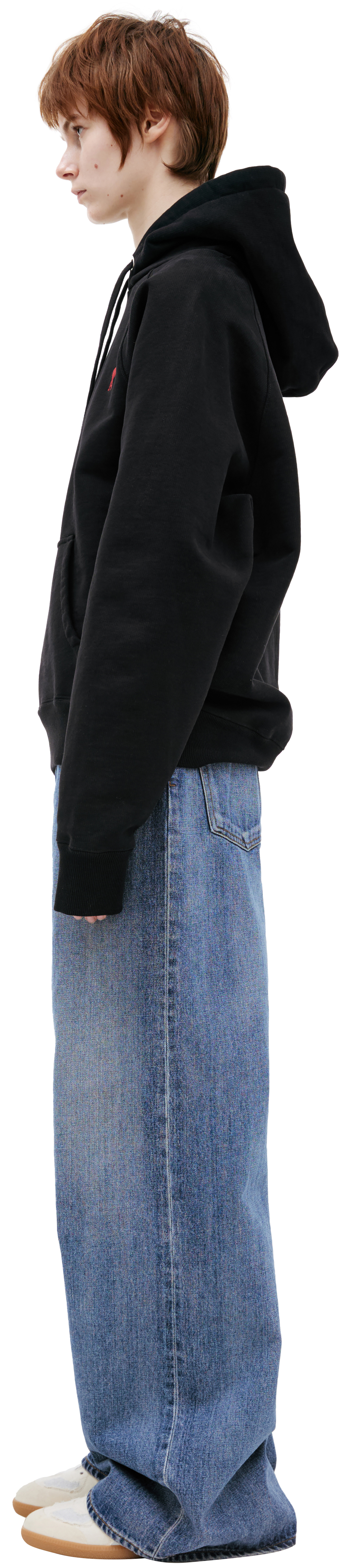 AMI PARIS Embroidered logo hoodie