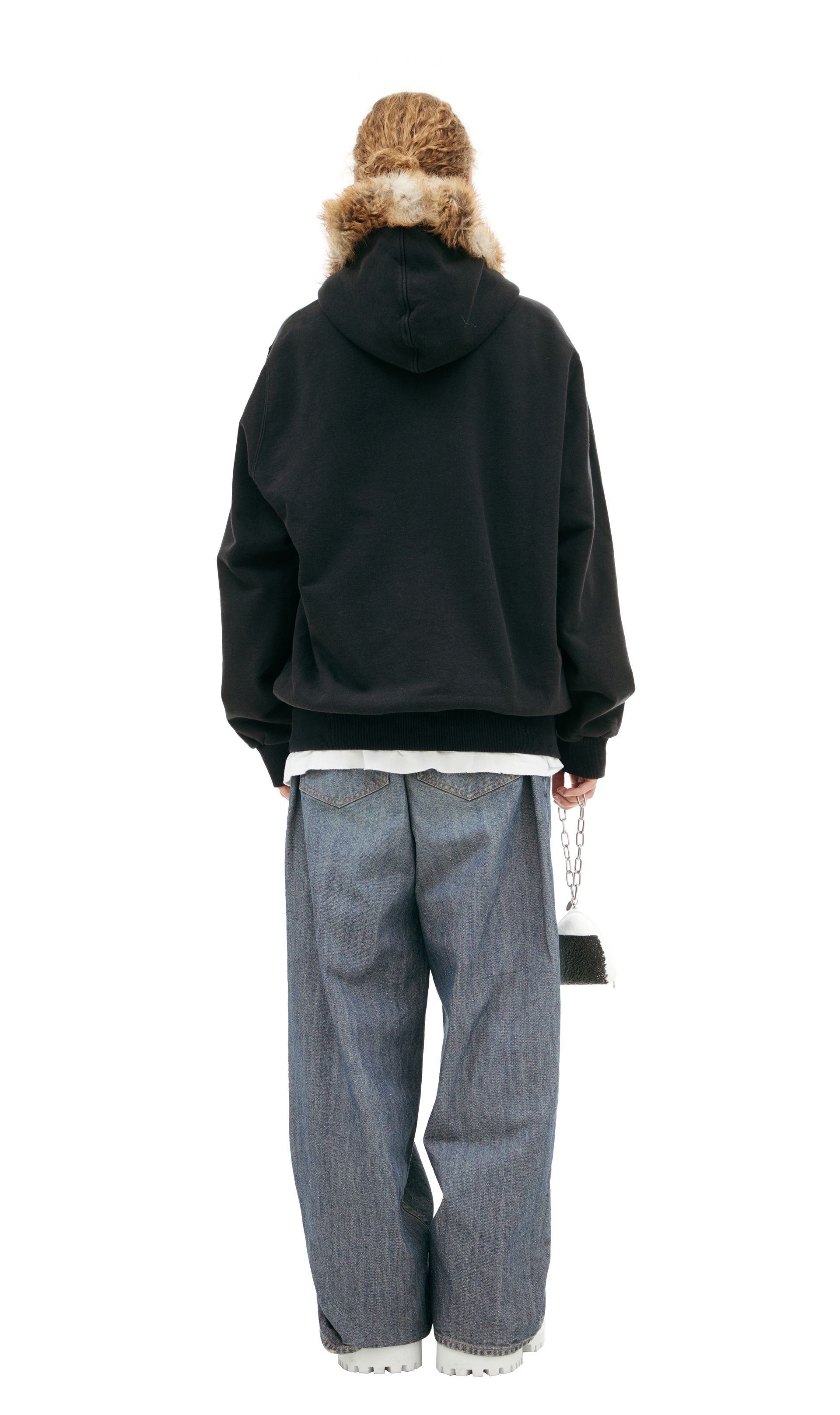 Doublet Hoodie with fur hood