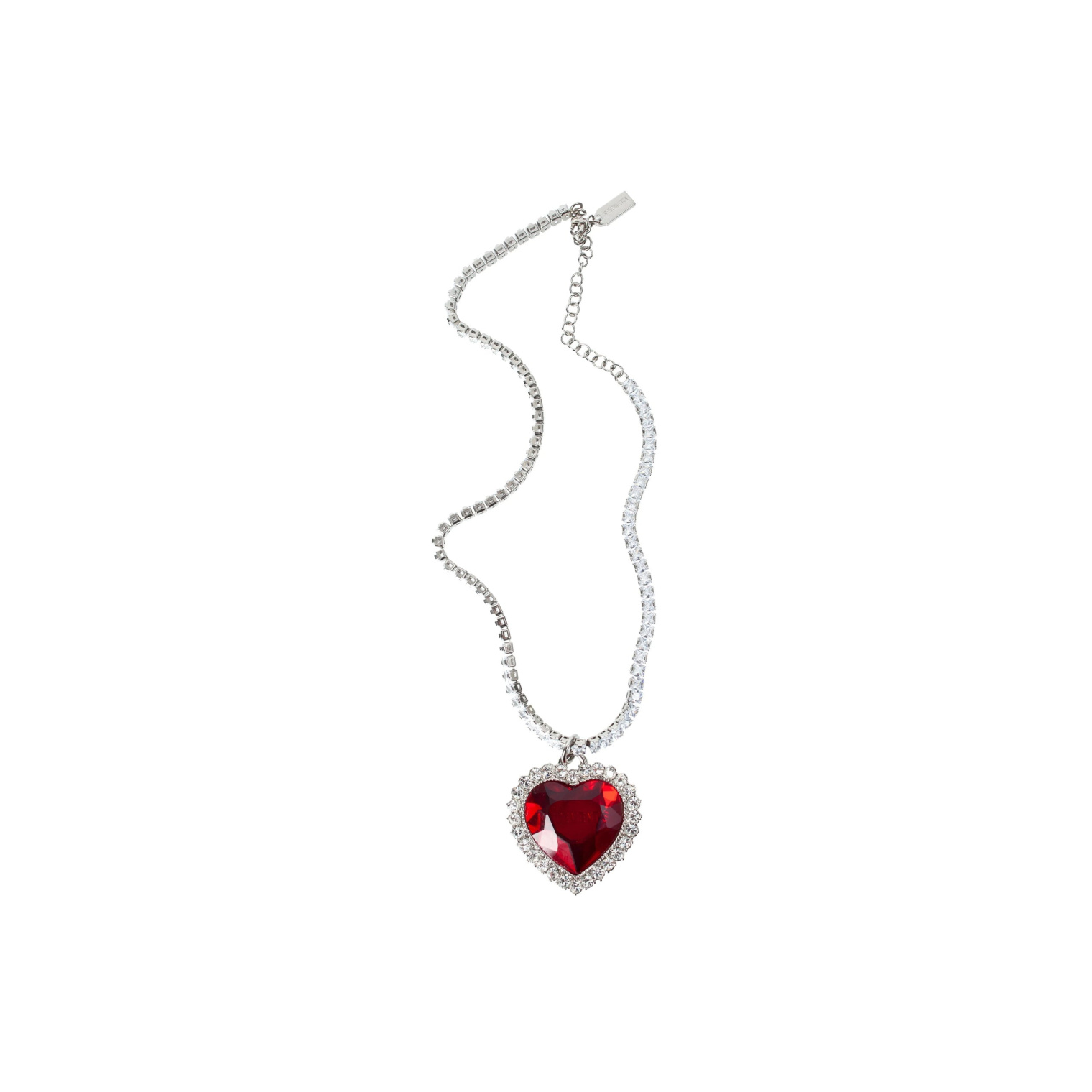 VETEMENTS Crystal Heart Necklace