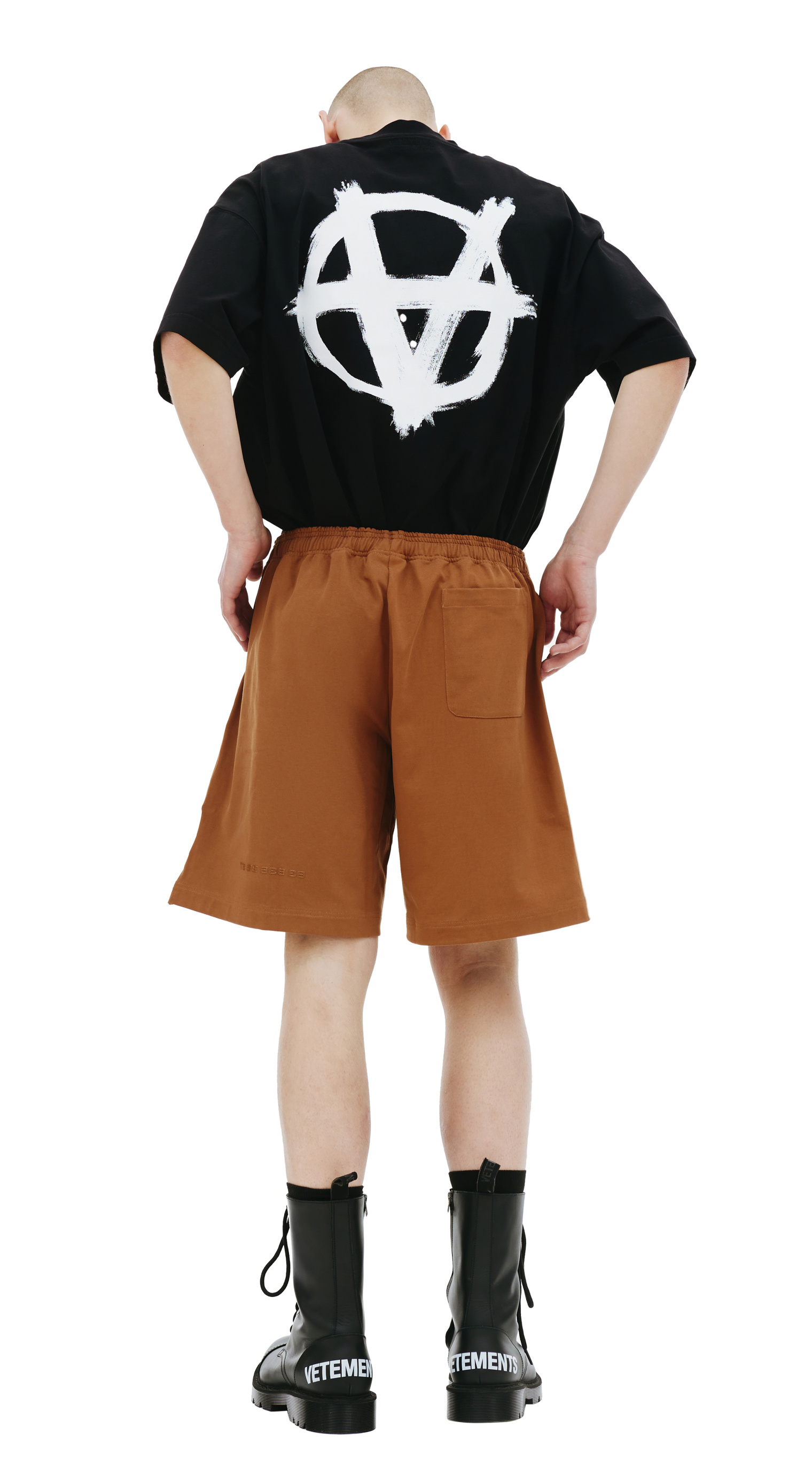 VTMNTS Brown cotton shorts