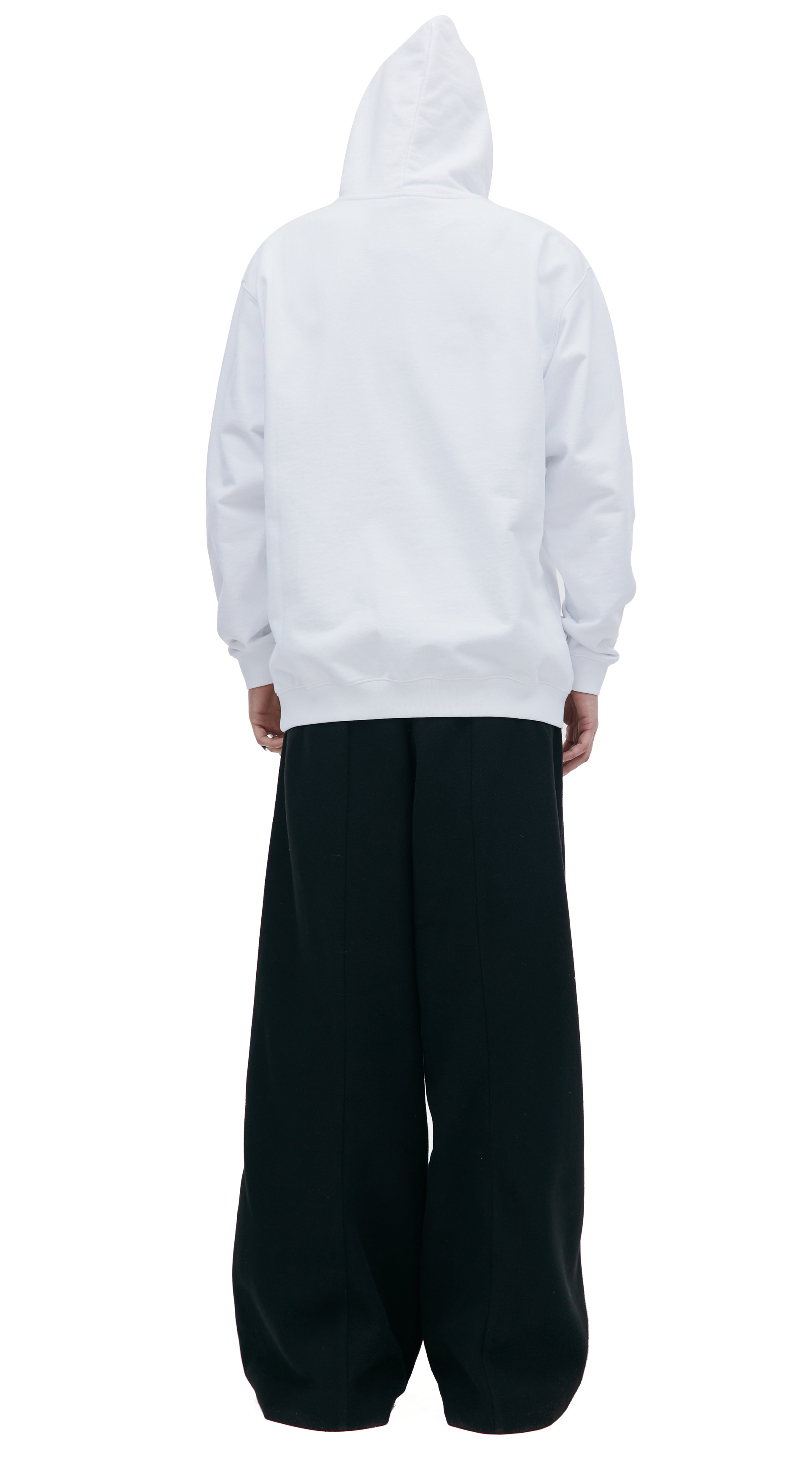 VTMNTS White printed hoodie