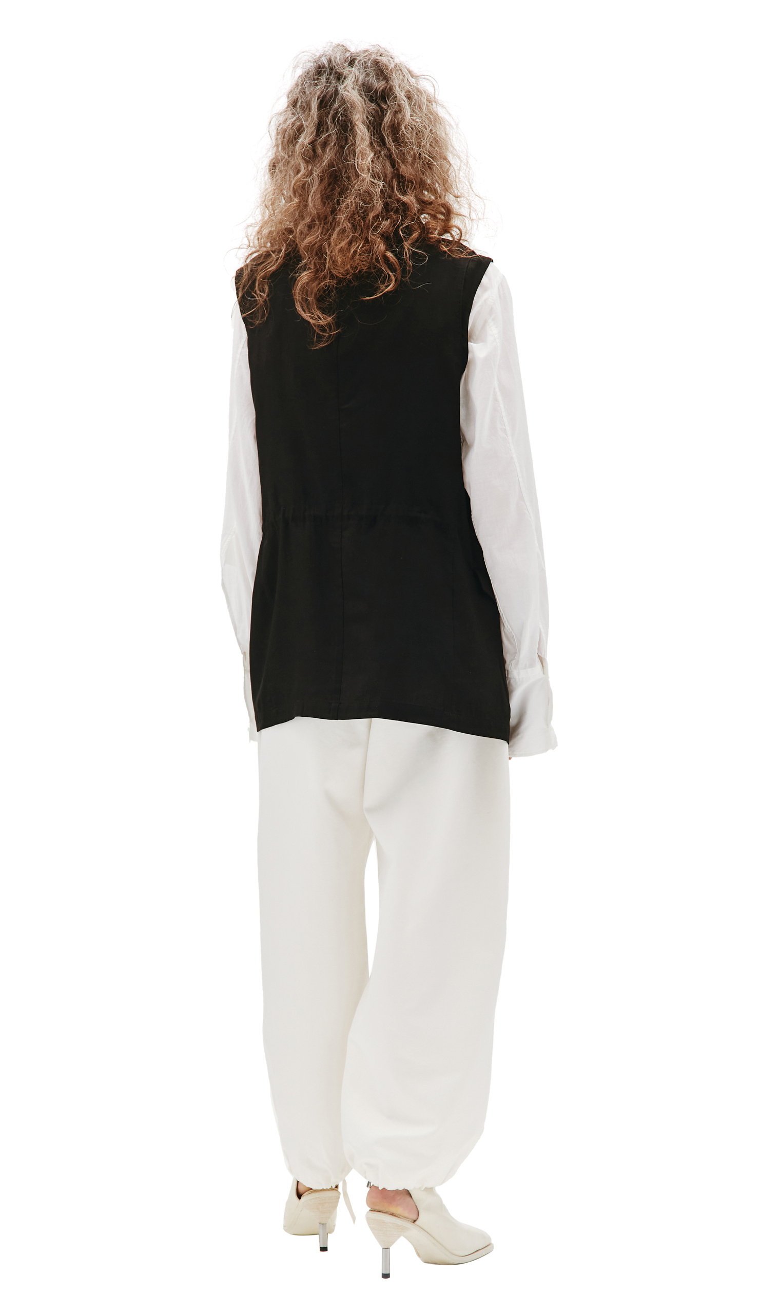 Y\'s Black Rayon Vest