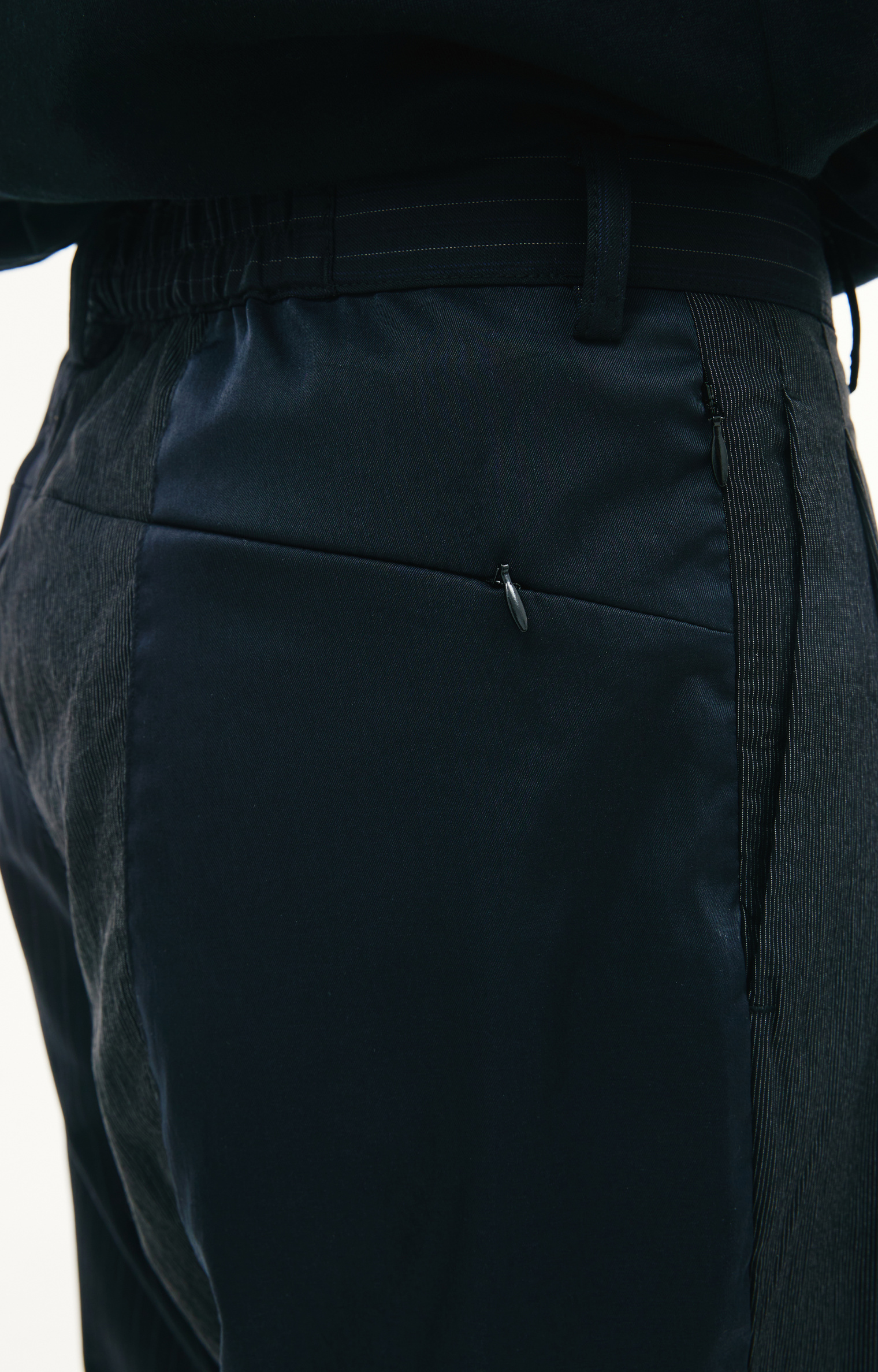 KIMMY Striped patchwork trousers